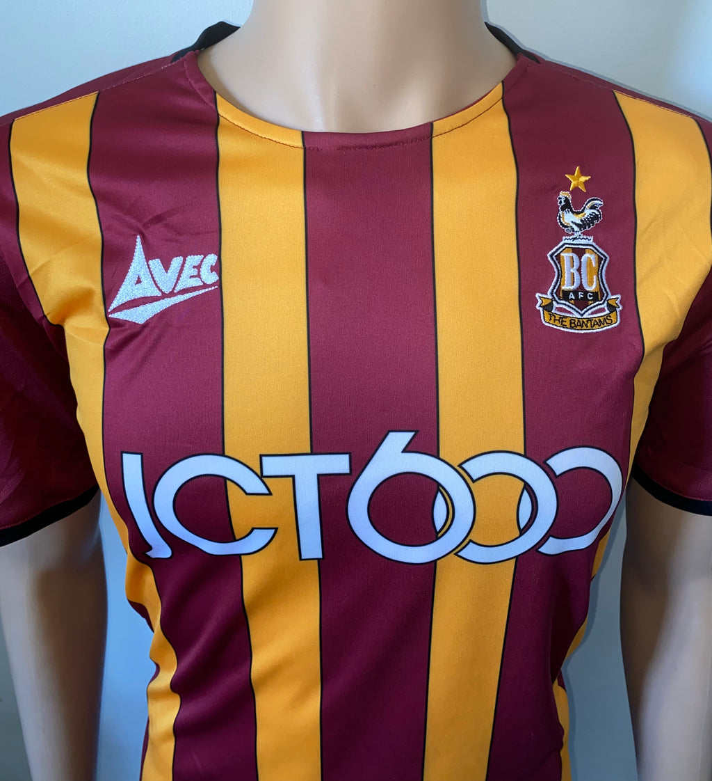 2019/20 BRADFORD CITY MATCH WORN HOME SHIRT (AKPAN #21 v SHREWSBURY TOWN FA CUP 1)