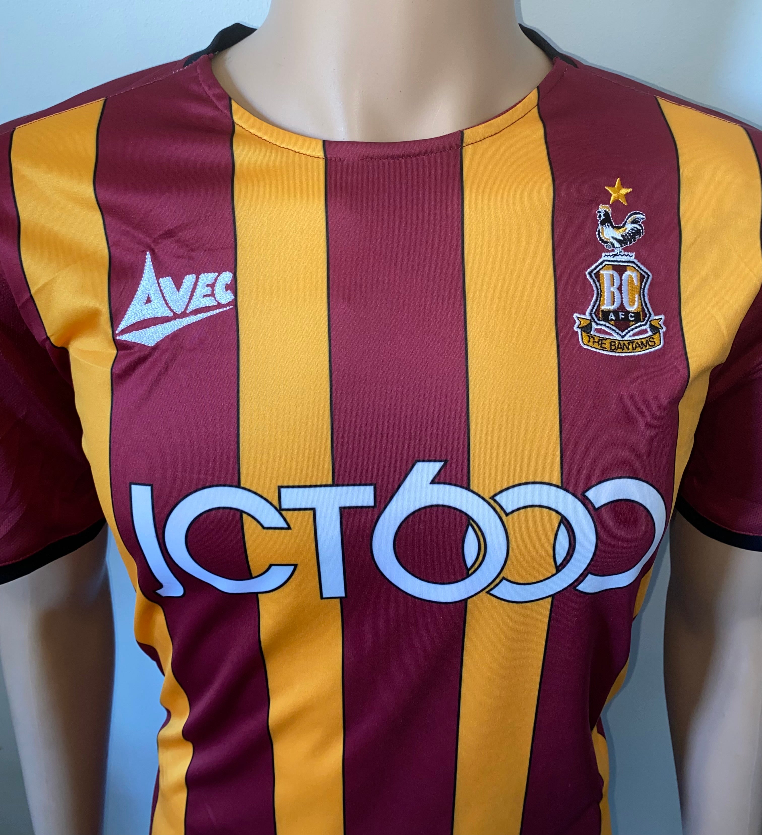 2019/20 BRADFORD CITY MATCH WORN HOME SHIRT (AKPAN #21 v SHREWSBURY TOWN FA CUP 1)