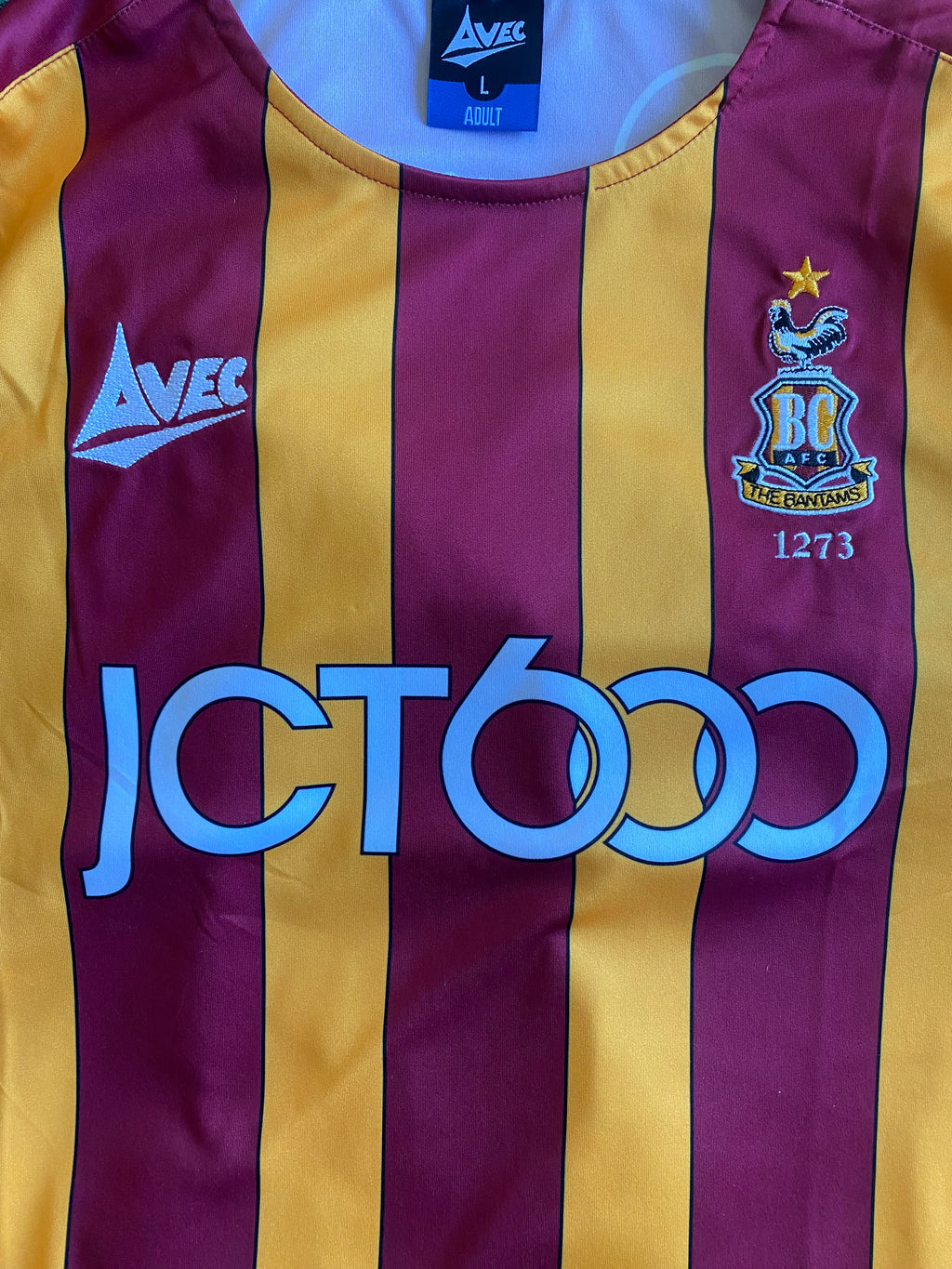 2019/20 BRADFORD CITY MATCH WORN HOME SHIRT (ANDERSON #18)