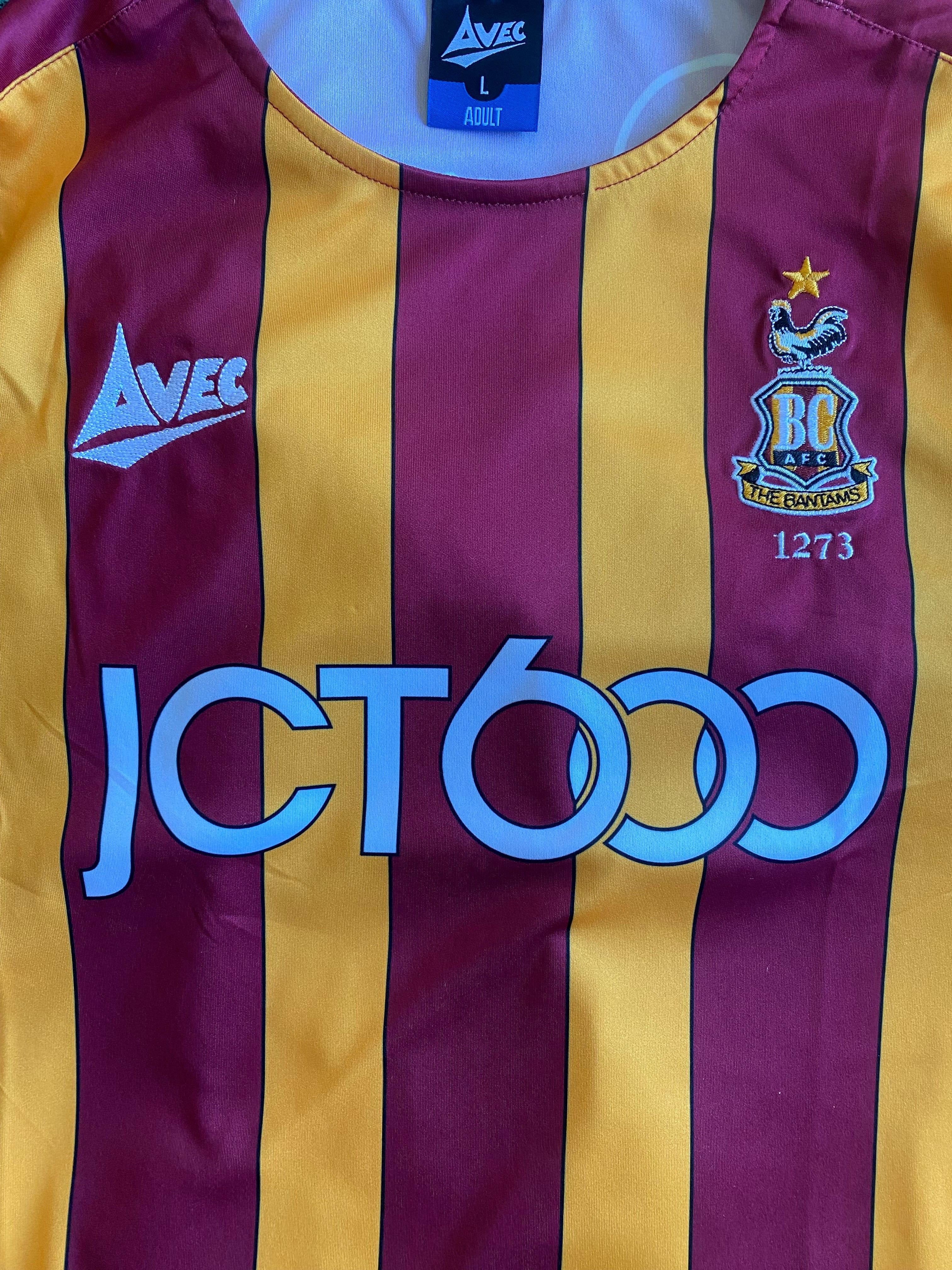 2019/20 BRADFORD CITY MATCH WORN HOME SHIRT (ANDERSON #18)
