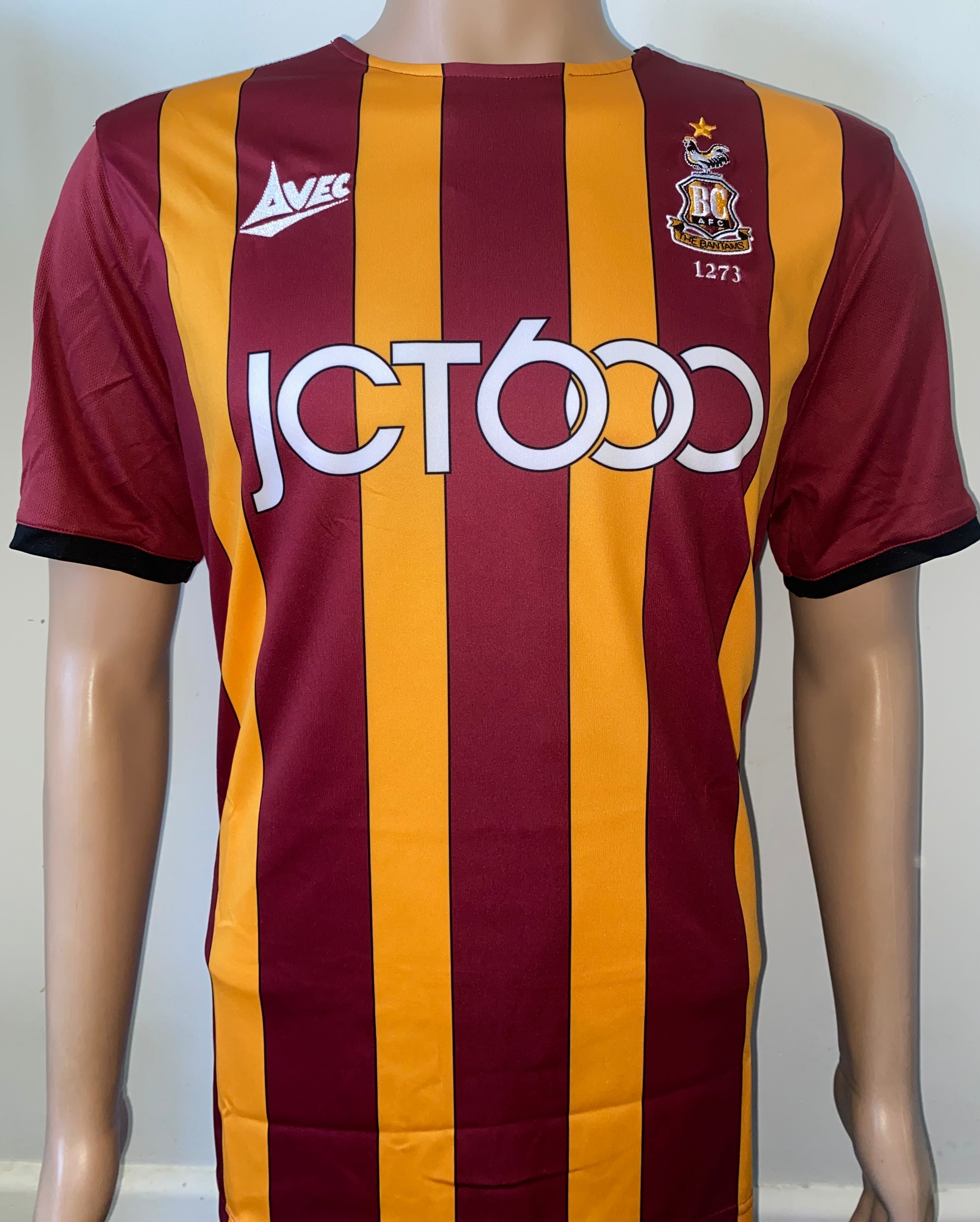 2019/20 BRADFORD CITY MATCH WORN HOME SHIRT (ANDERSON #18)