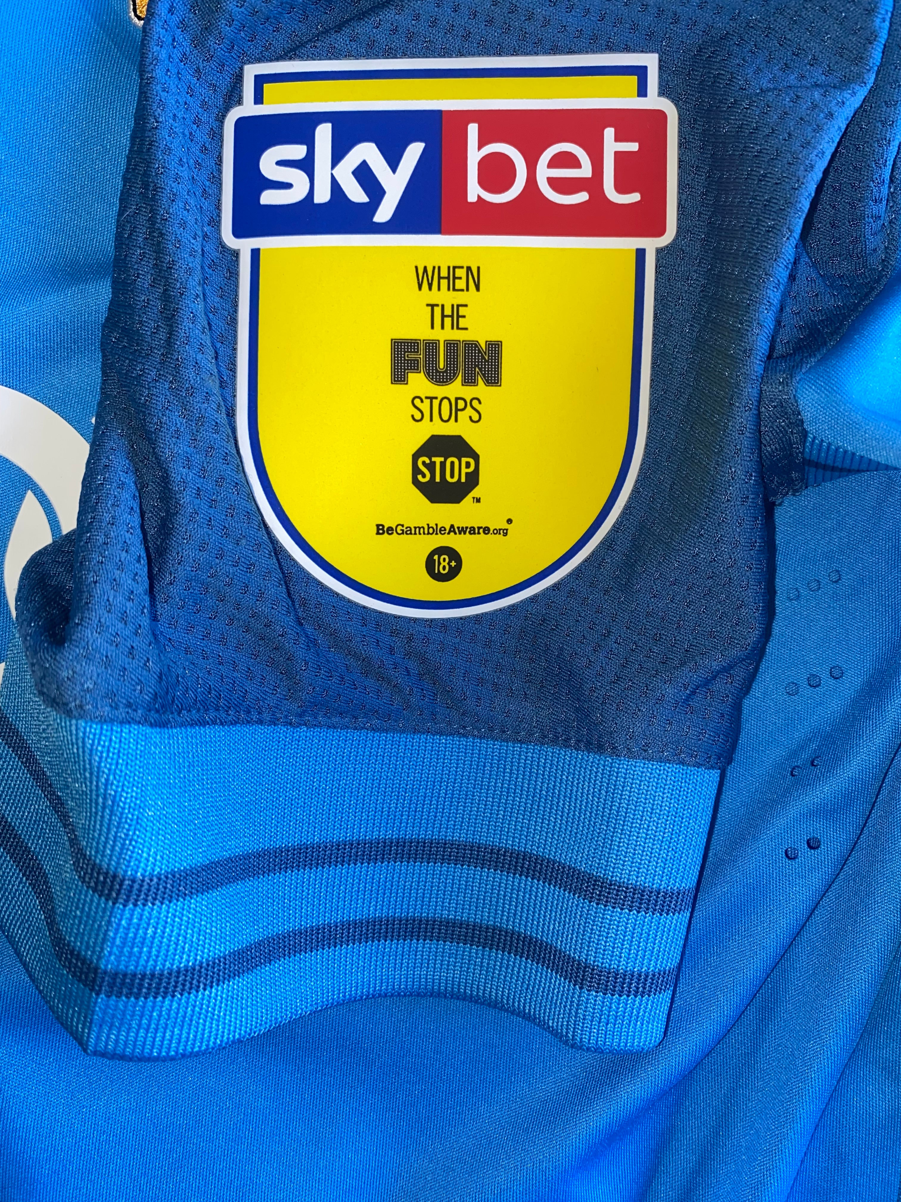 2018/19 BRADFORD CITY MATCH ISSUE AWAY SHIRT (GOLDTHROP #37)