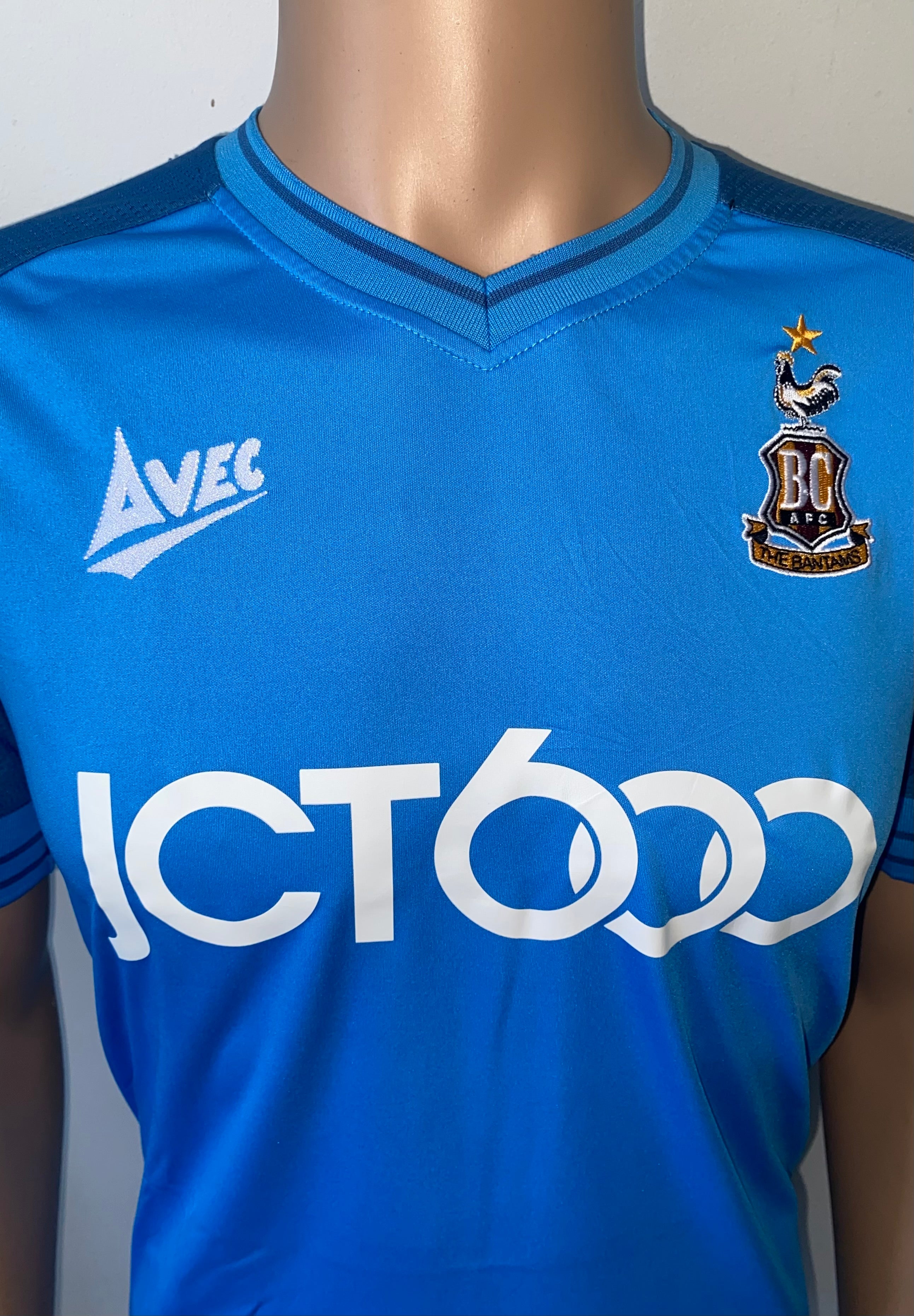 2018/19 BRADFORD CITY MATCH ISSUE AWAY SHIRT (GOLDTHROP #37)