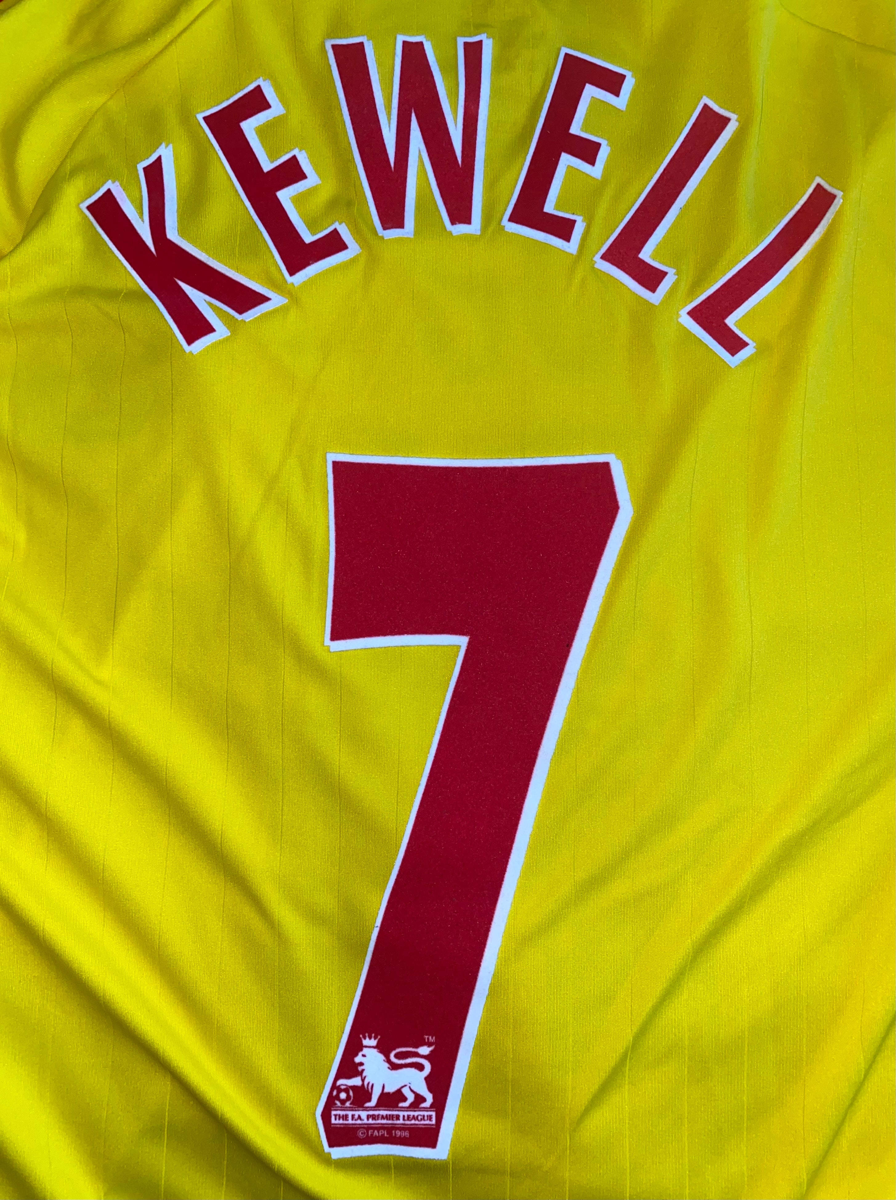 2006/07 LIVERPOOL MATCH ISSUE AWAY SHIRT (KEWELL #7)