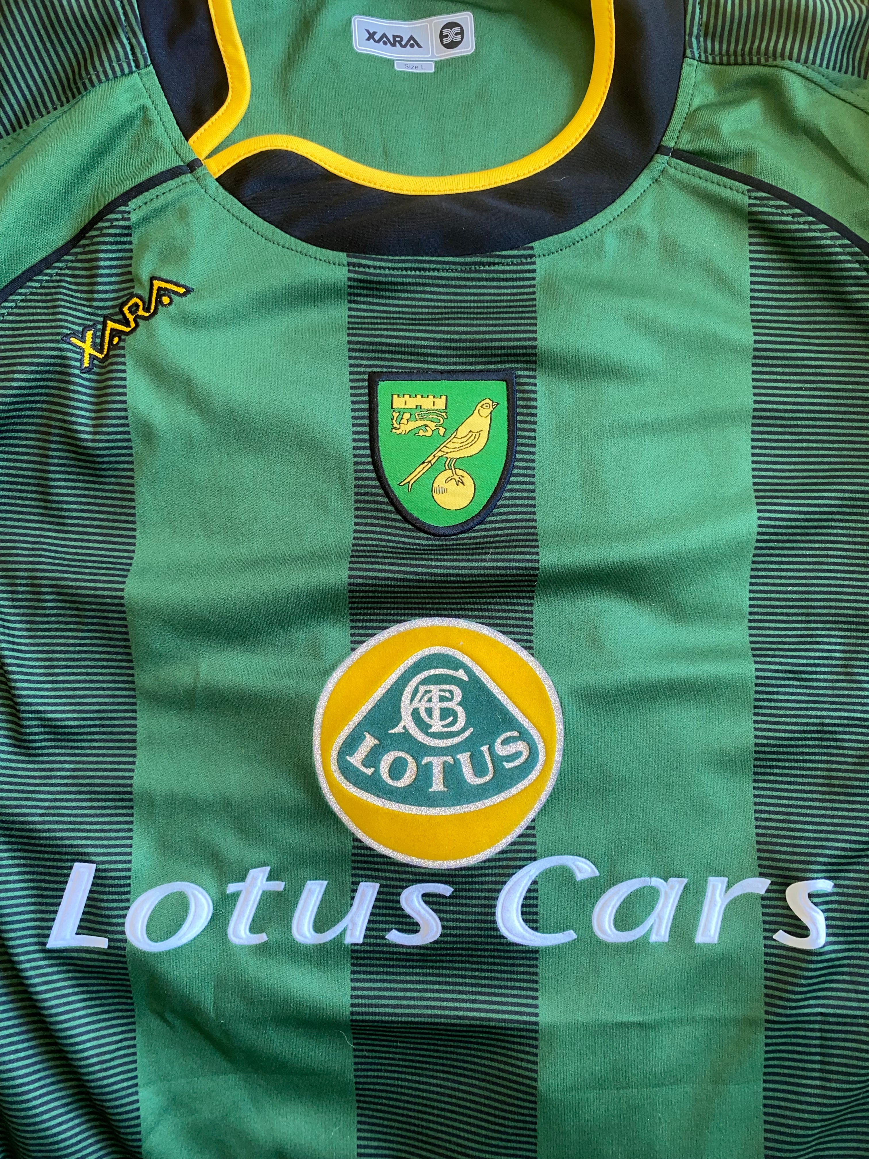 2005/06 NORWICH CITY MATCH WORN AWAY SHIRT (REHMAN #19)