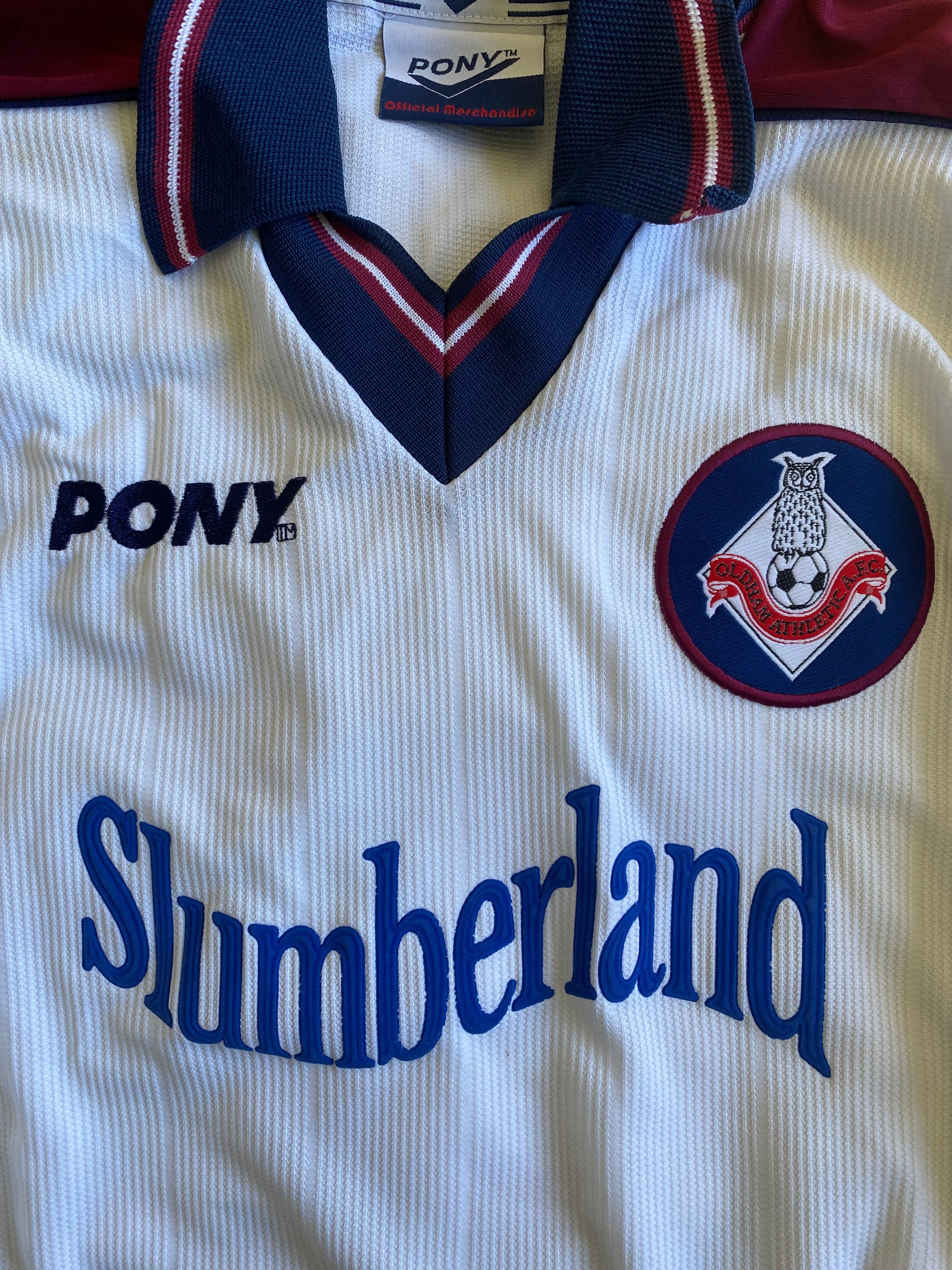 1998/99 OLDHAM ATHLETIC MATCH WORN AWAY SHIRT (SALT #14)