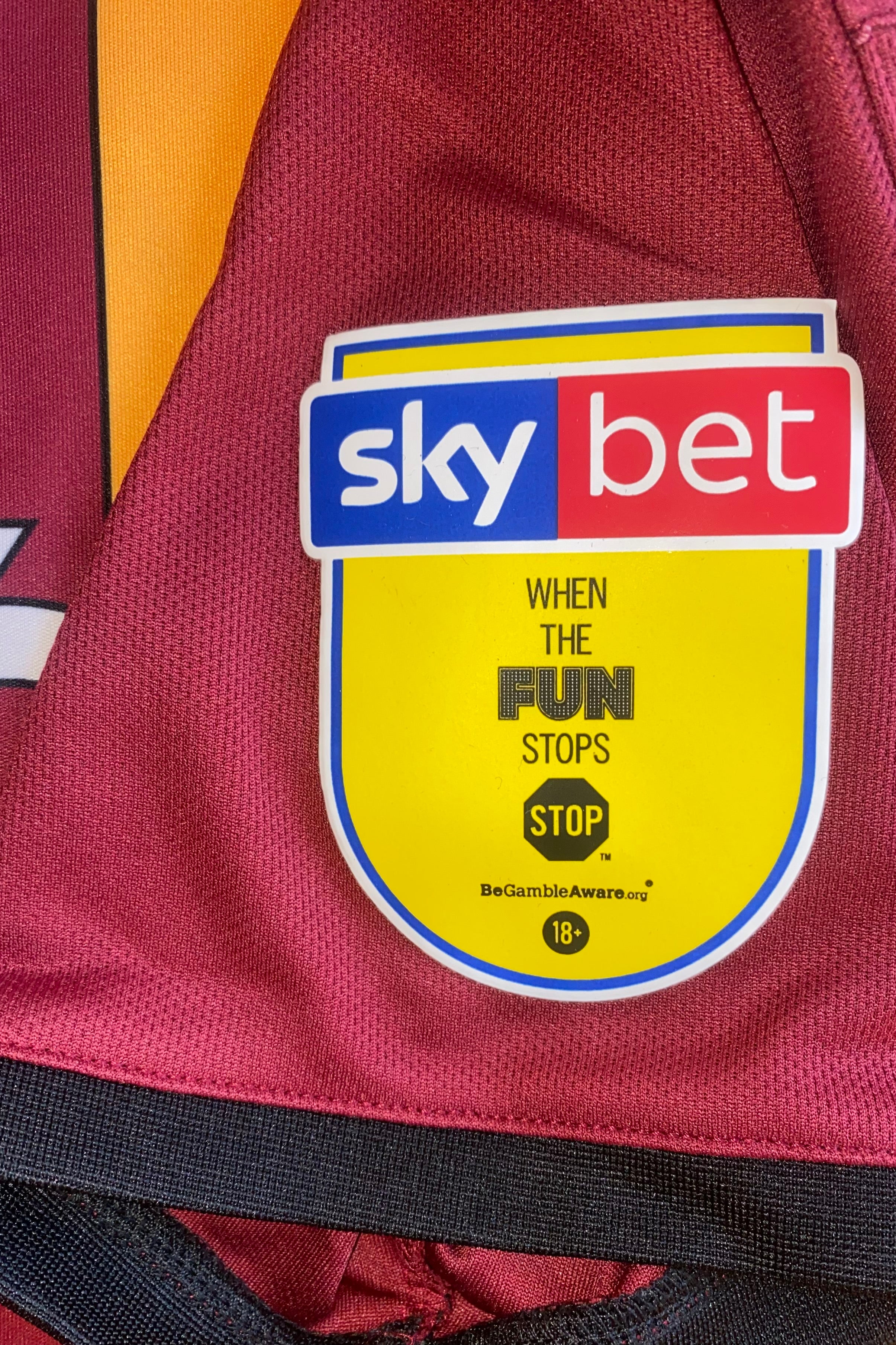2019/20 BRADFORD CITY MATCH WORN HOME SHIRT (HENLEY #22)