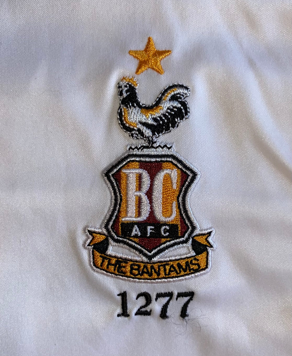 2019/20 BRADFORD CITY MATCH WORN AWAY SHIRT (HENLEY #22)
