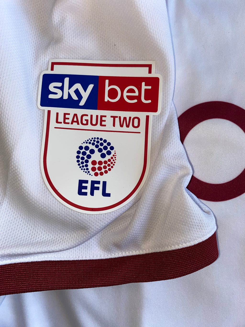 2019/20 BRADFORD CITY MATCH WORN AWAY SHIRT (HENLEY #22)