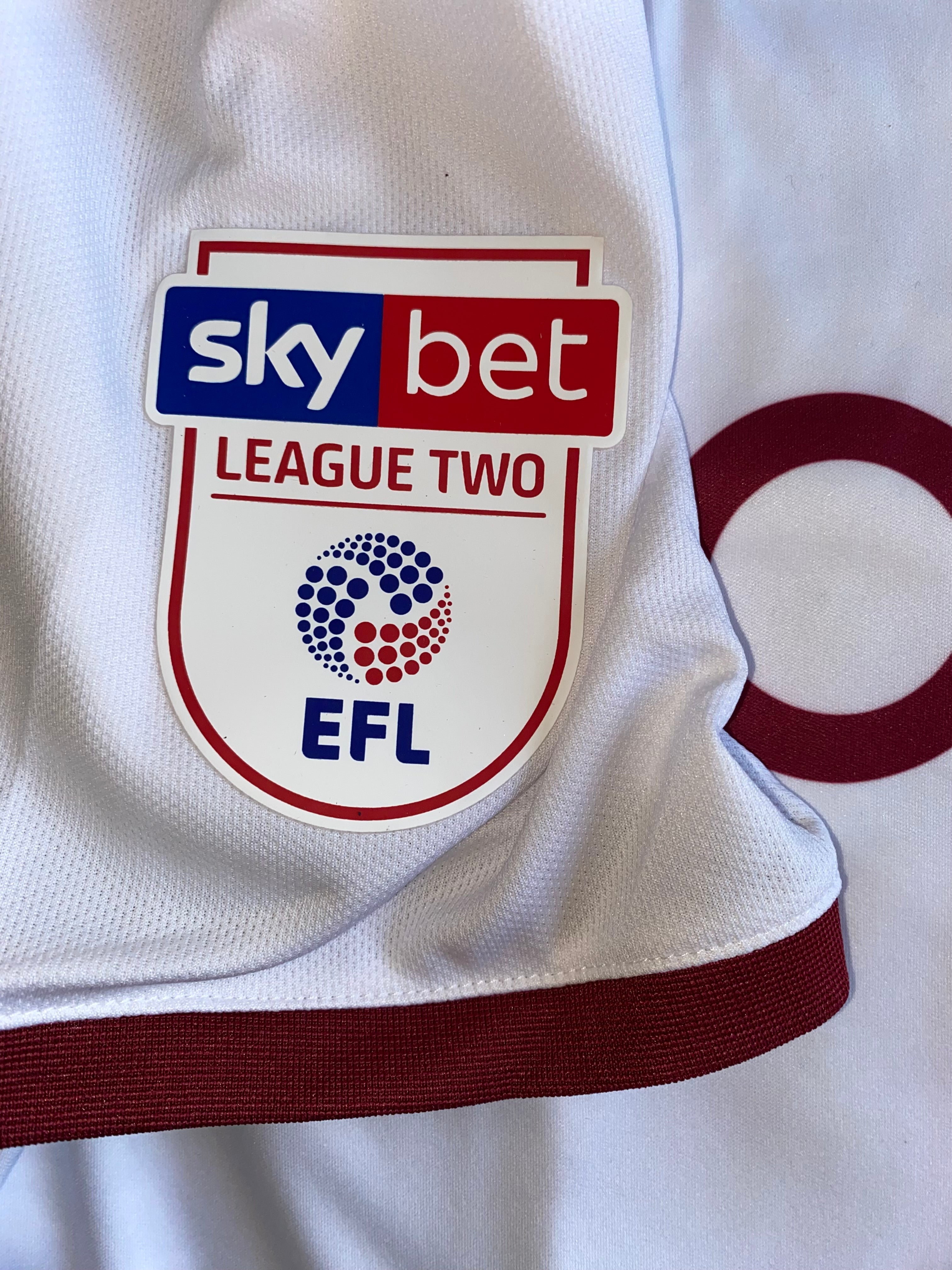 2019/20 BRADFORD CITY MATCH WORN AWAY SHIRT (HENLEY #22)