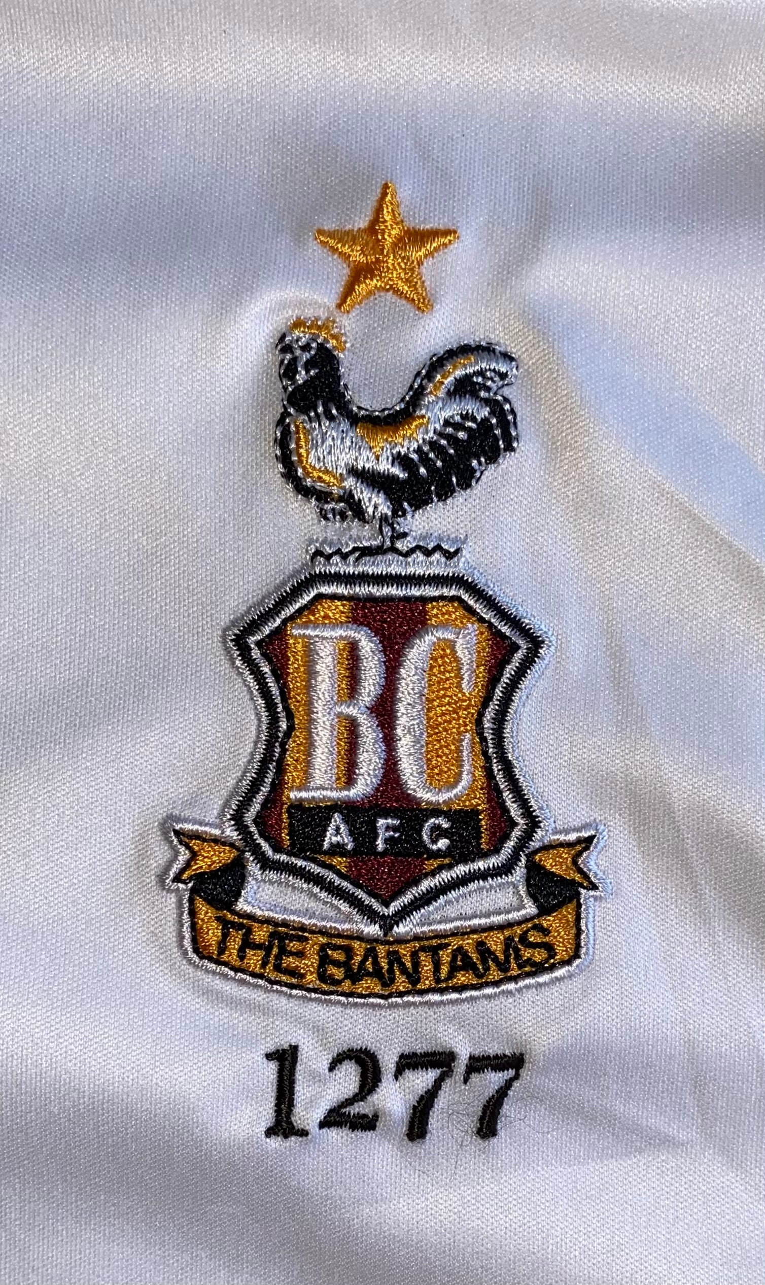 2019/20 BRADFORD CITY MATCH WORN AWAY SHIRT (HENLEY #22)