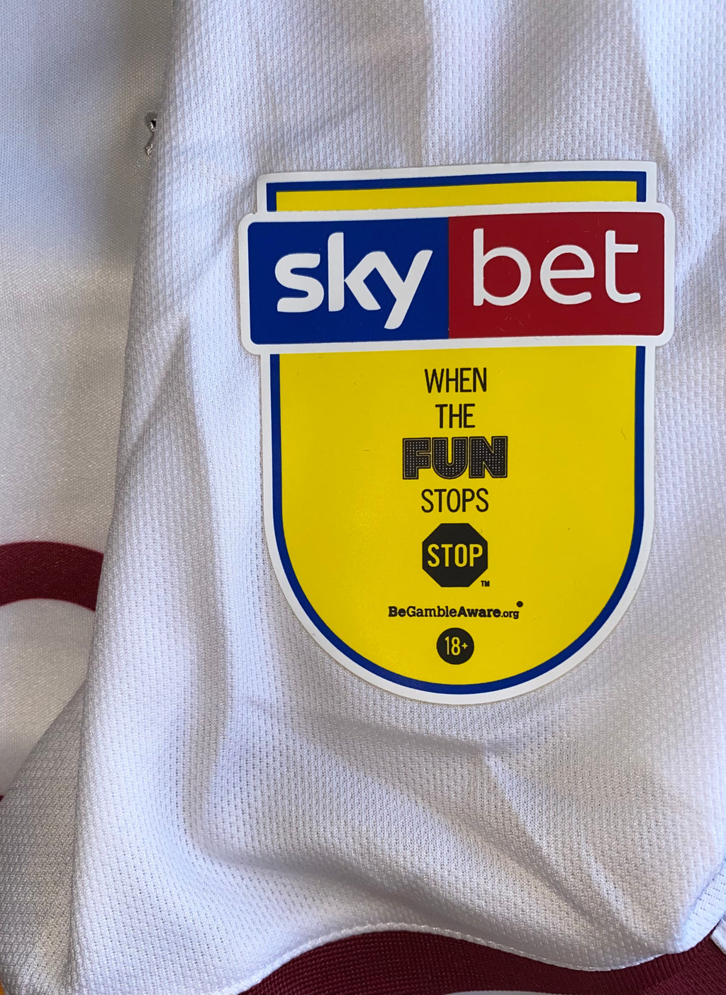 2019/20 BRADFORD CITY MATCH WORN AWAY SHIRT (HENLEY #22)