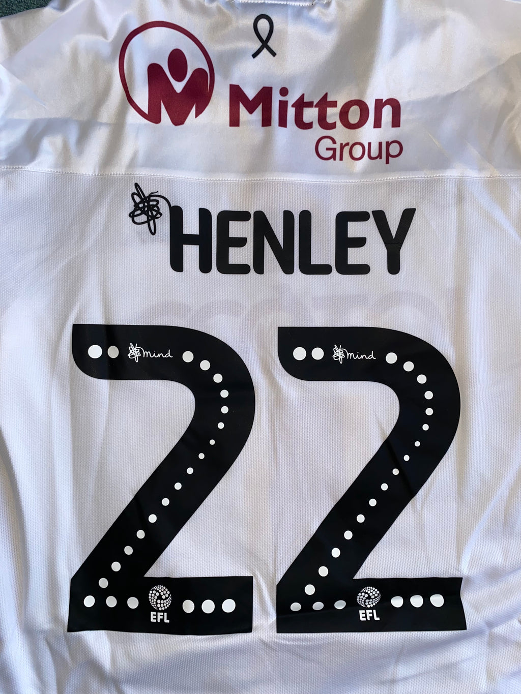 2019/20 BRADFORD CITY MATCH WORN AWAY SHIRT (HENLEY #22)