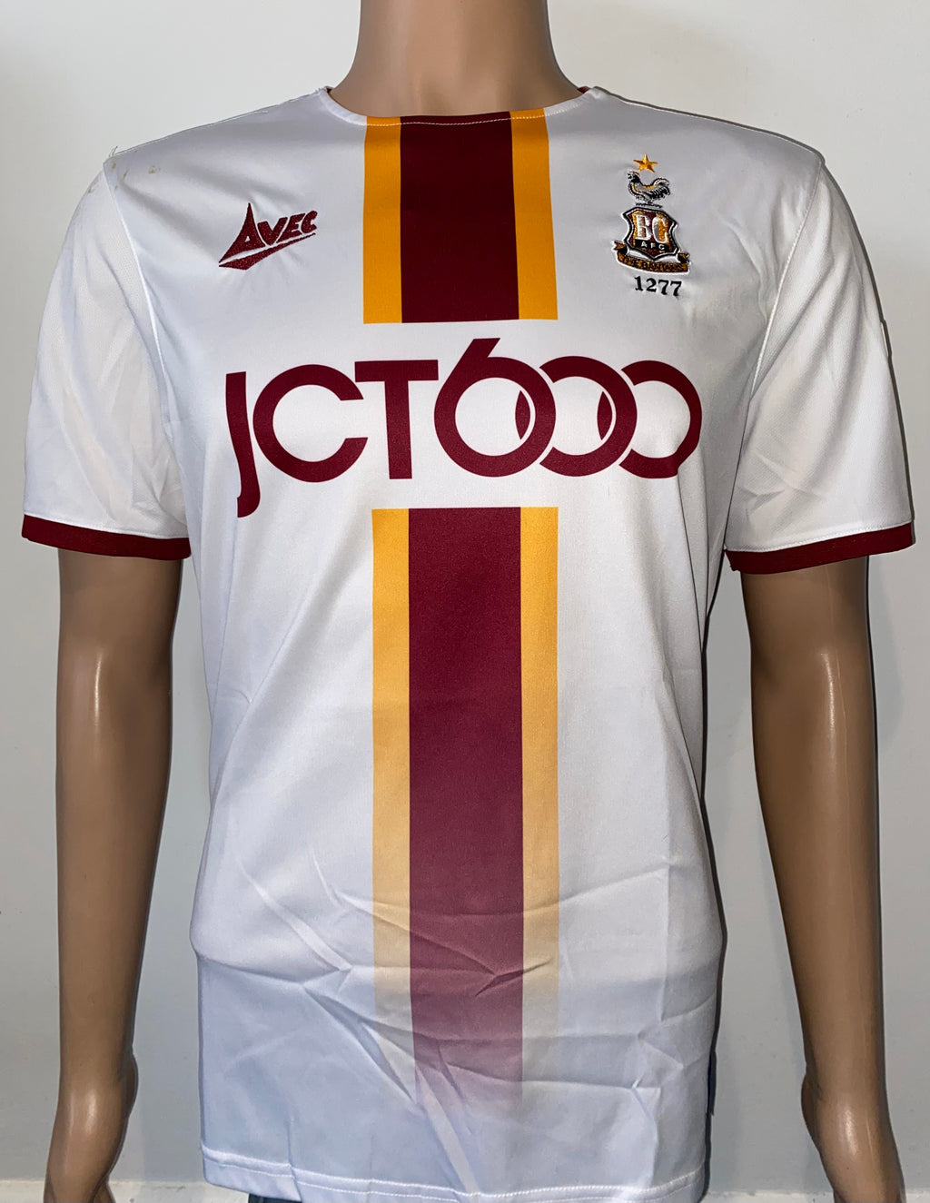 2019/20 BRADFORD CITY MATCH WORN AWAY SHIRT (HENLEY #22)