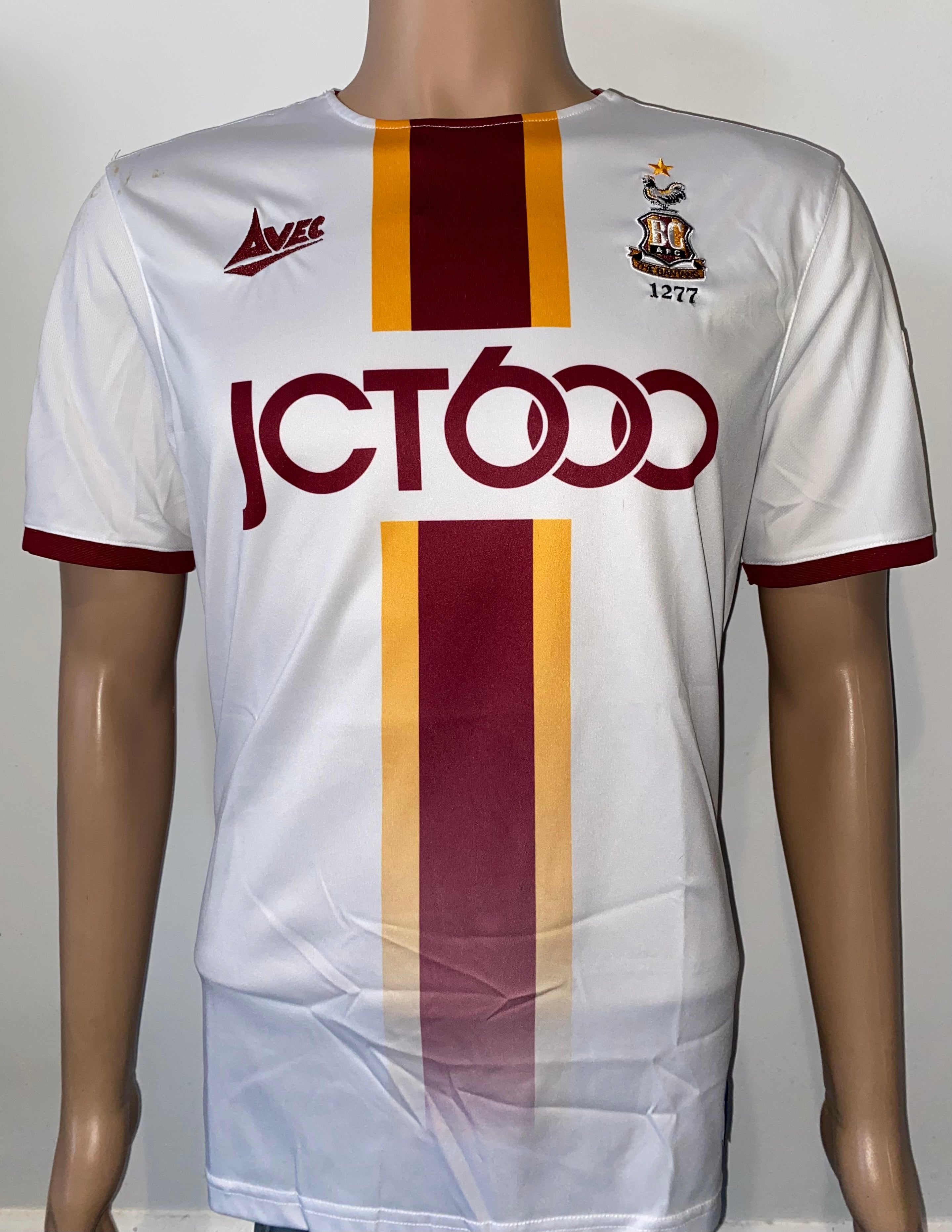 2019/20 BRADFORD CITY MATCH WORN AWAY SHIRT (HENLEY #22)