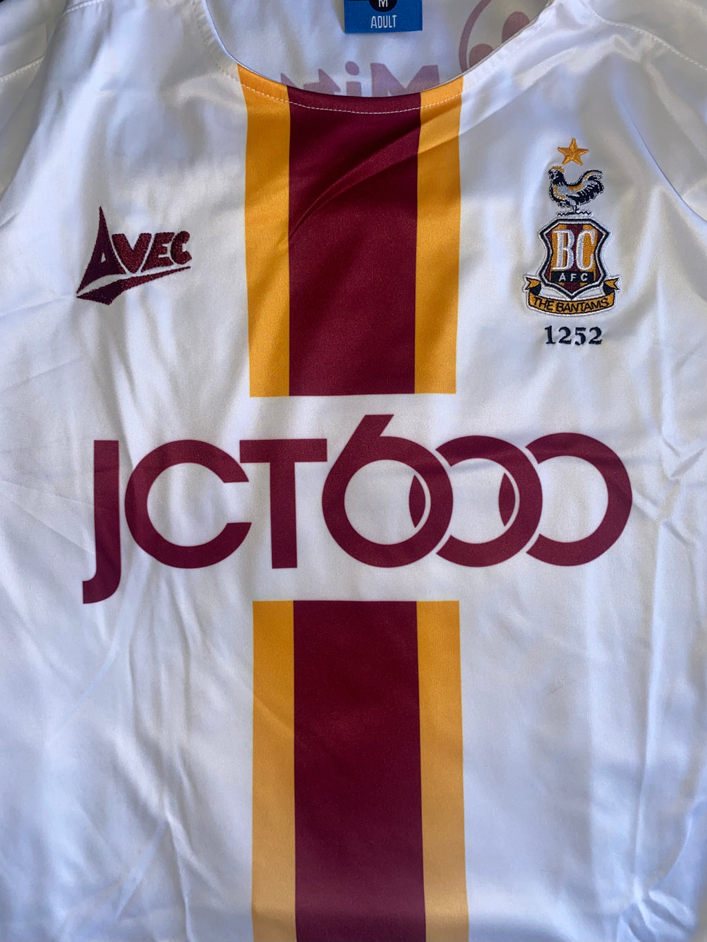 2019/20 BRADFORD CITY MATCH WORN AWAY SHIRT (MELLOR #2)