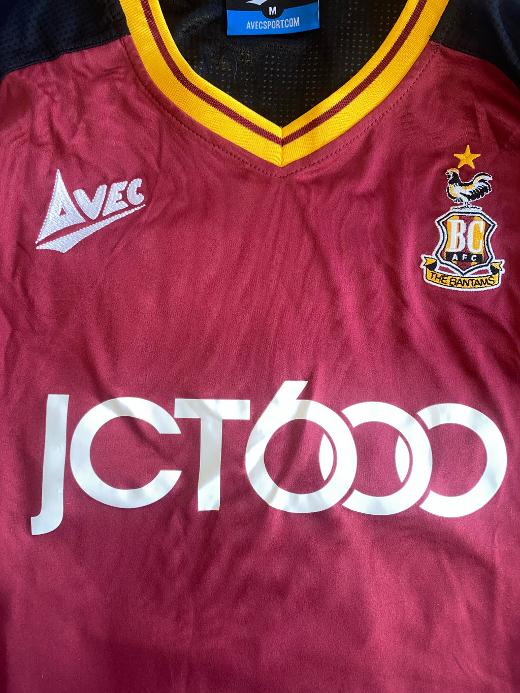 2018/19 BRADFORD CITY MATCH ISSUE HOME SHIRT (CLARE #33)