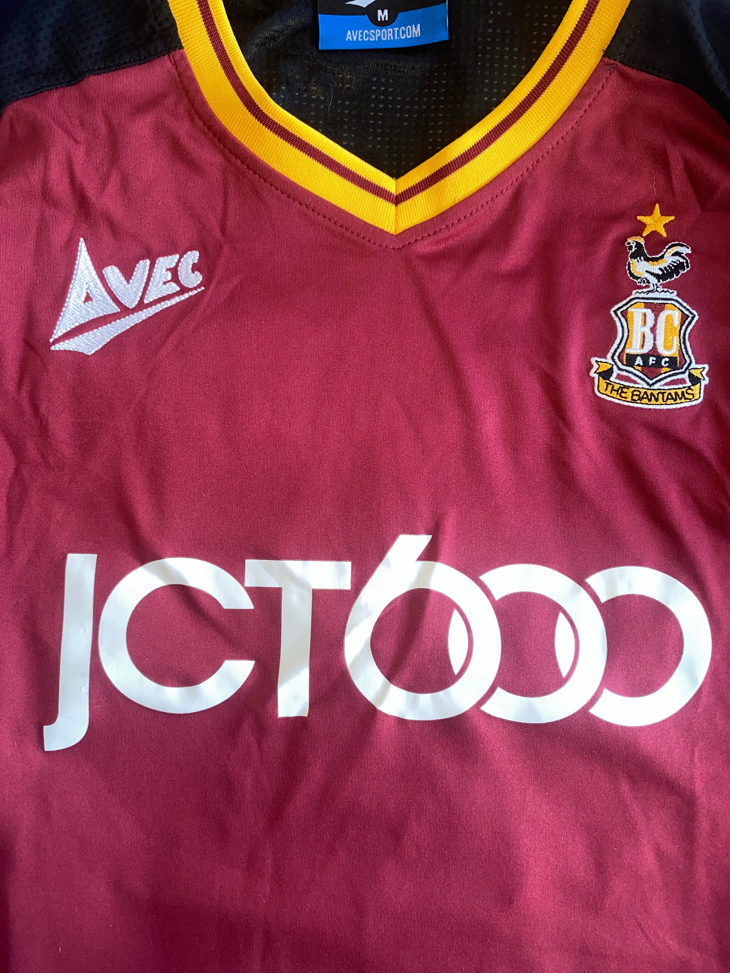 2018/19 BRADFORD CITY MATCH ISSUE HOME SHIRT (CLARE #33)