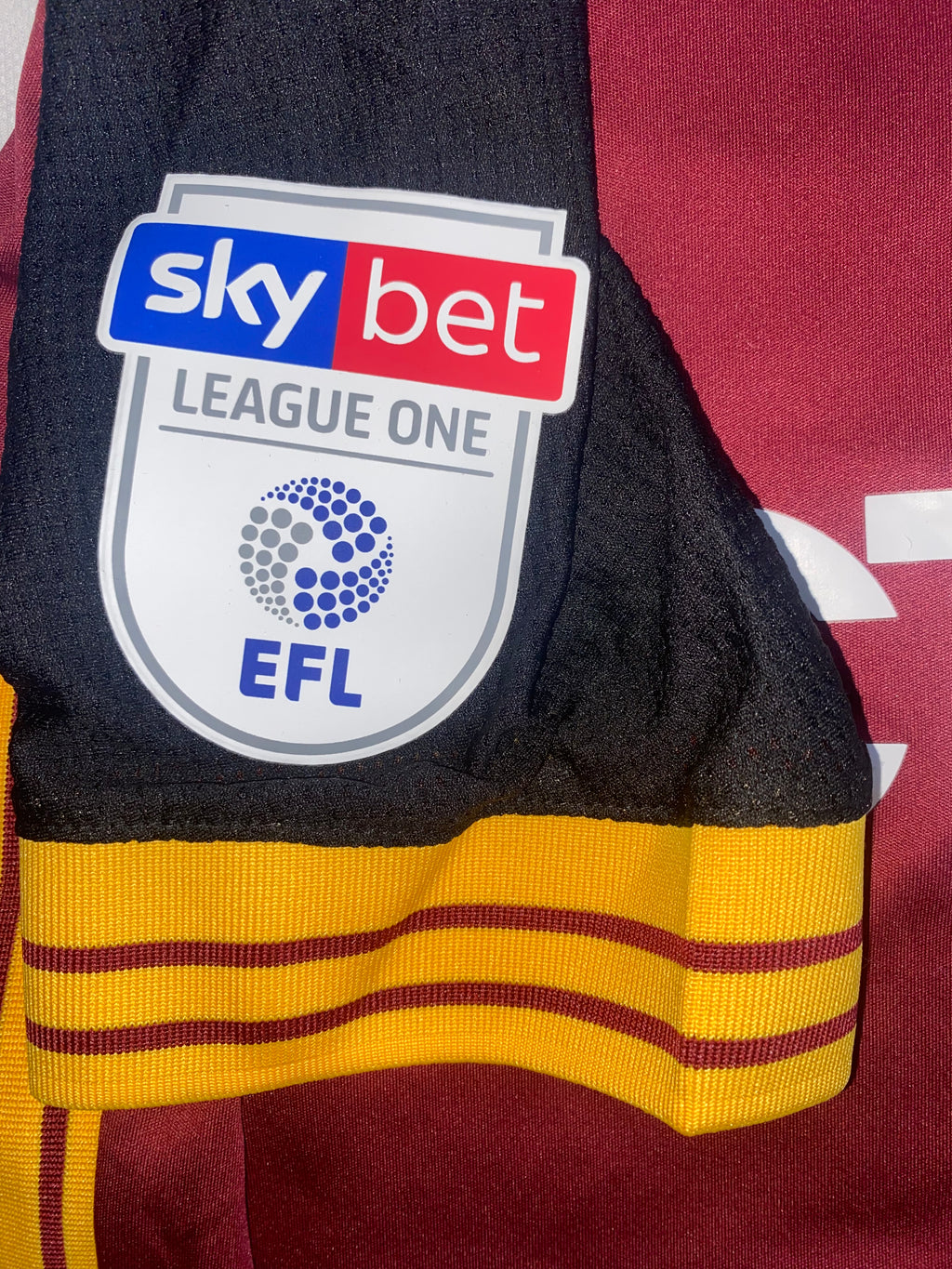 2018/19 BRADFORD CITY MATCH ISSUE HOME SHIRT (CLARE #33)