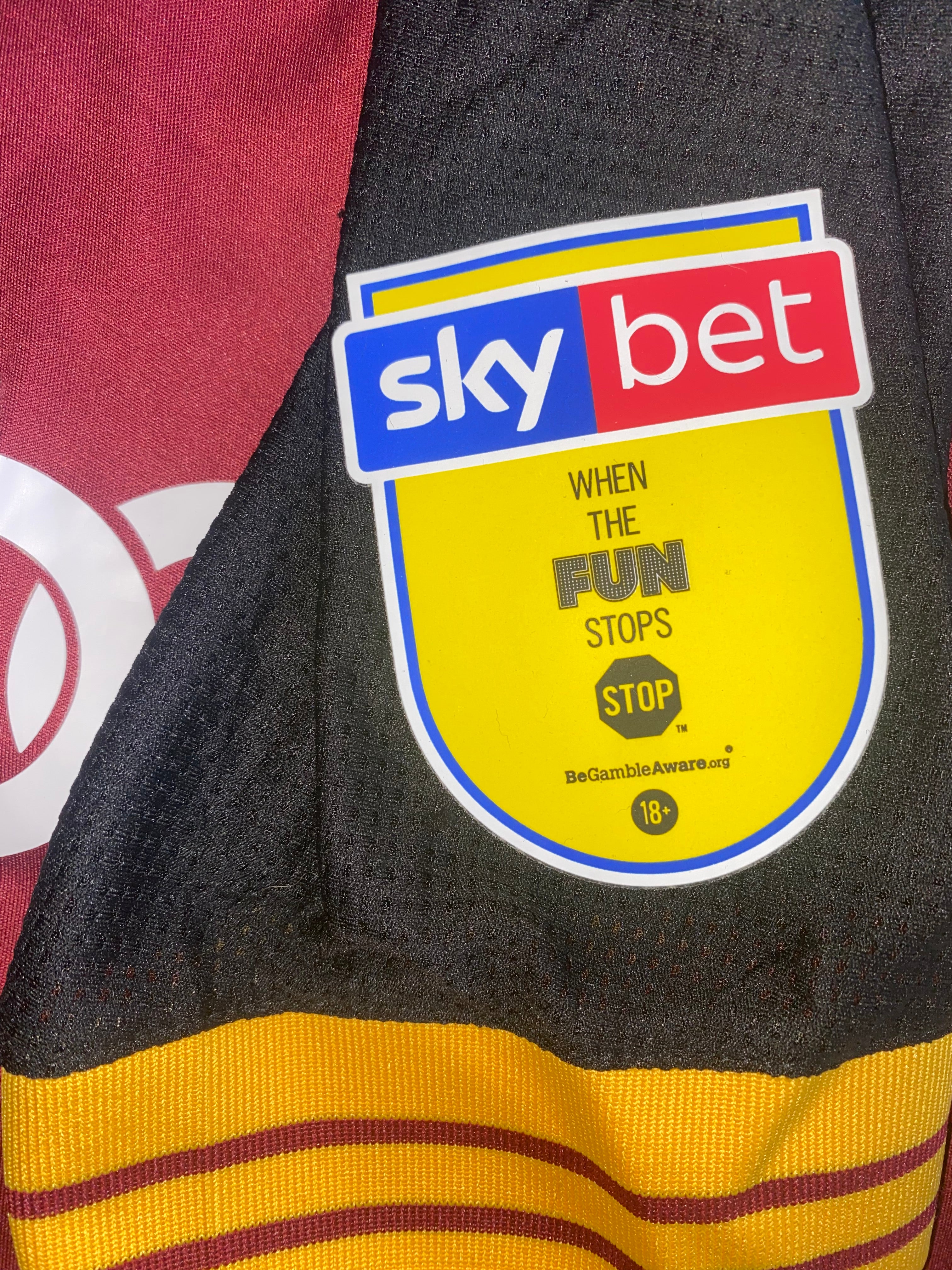 2018/19 BRADFORD CITY MATCH ISSUE HOME SHIRT (CLARE #33)