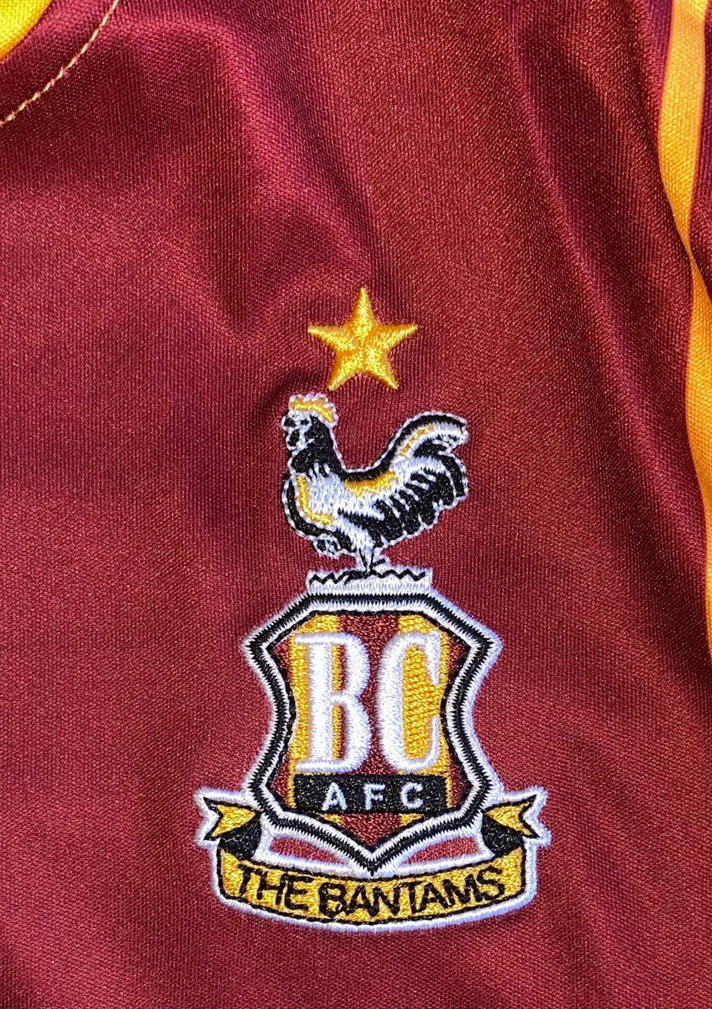2020/21 BRADFORD CITY MATCH WORN HOME SHIRT (EVERTON-RICHARDS v LINCOLN carabao cup)