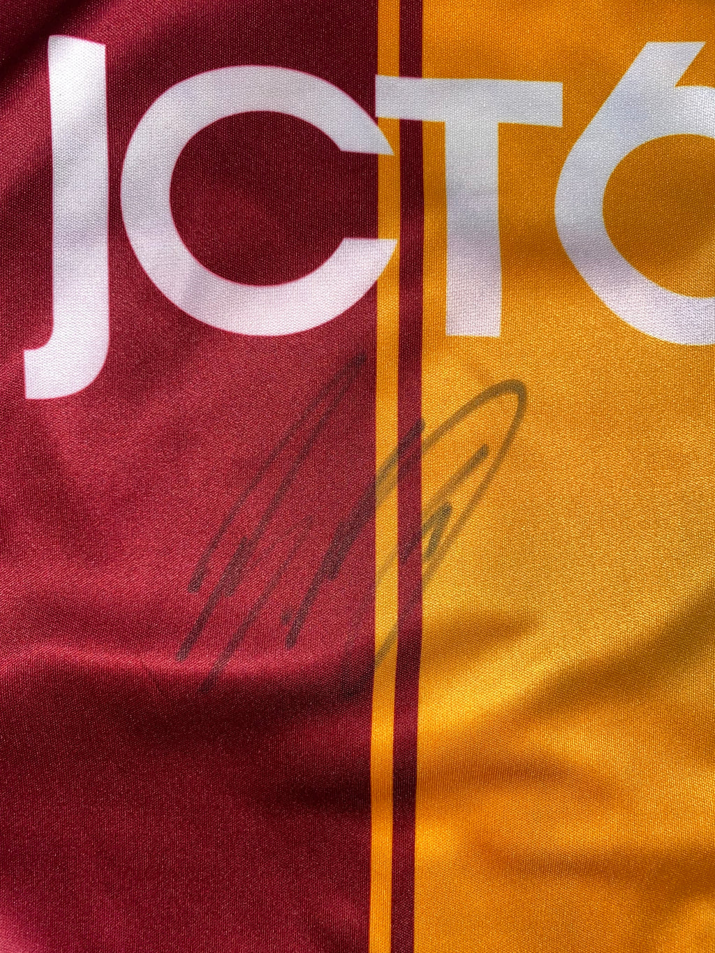 2020/21 BRADFORD CITY MATCH WORN HOME SHIRT (EVERTON-RICHARDS v LINCOLN carabao cup)
