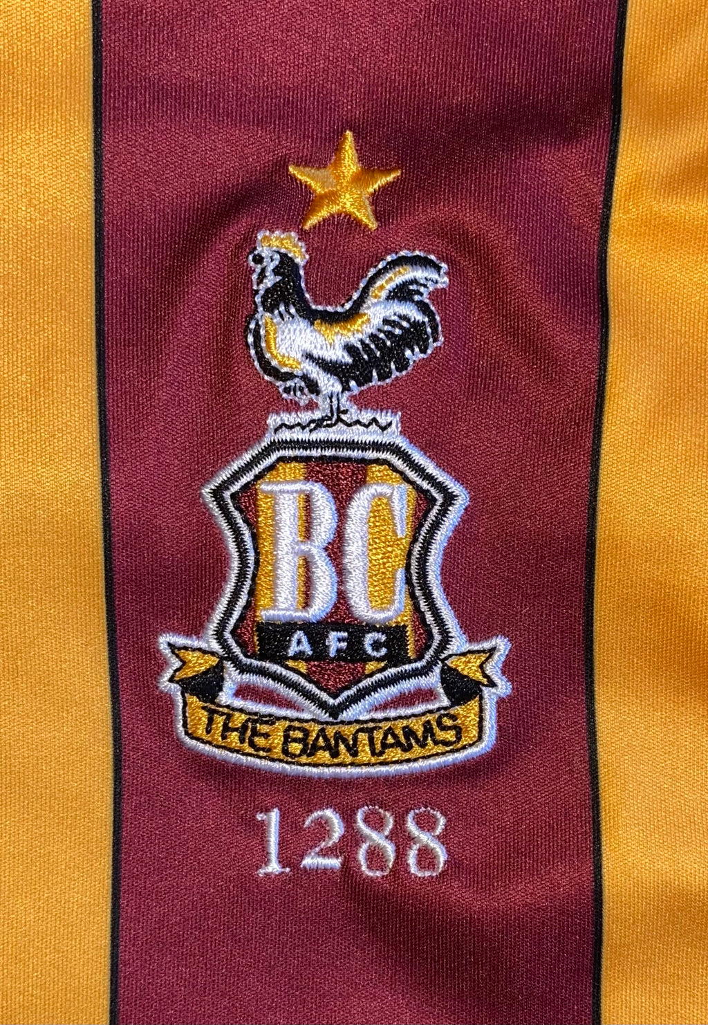 2019/20 BRADFORD CITY MATCH WORN HOME SHIRT (OTEH #25)