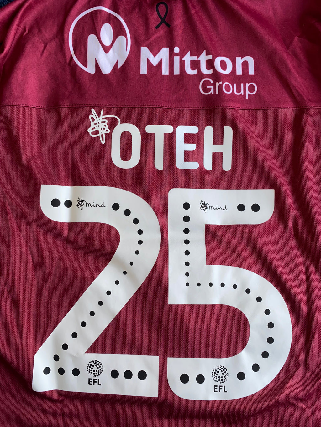 2019/20 BRADFORD CITY MATCH WORN HOME SHIRT (OTEH #25)