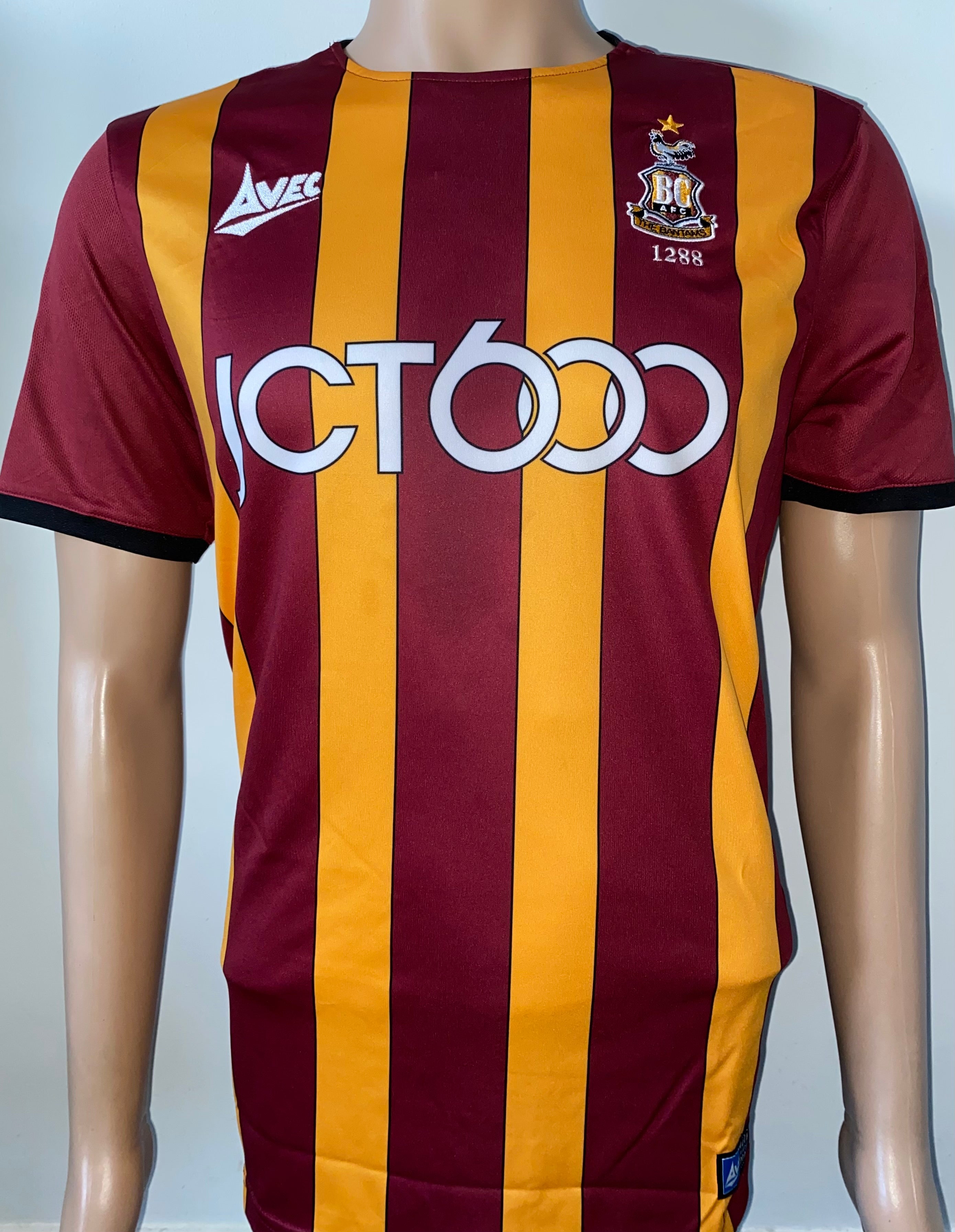 2019/20 BRADFORD CITY MATCH WORN HOME SHIRT (OTEH #25)