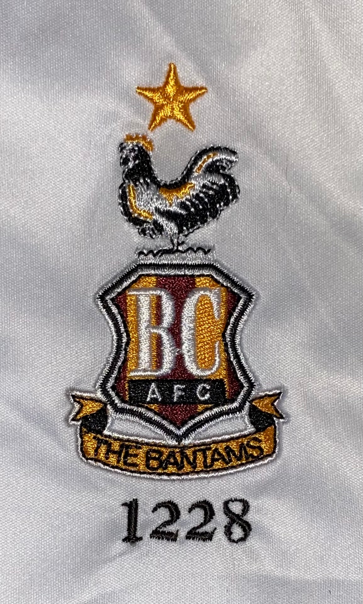 2019/20 BRADFORD CITY MATCH WORN AWAY SHIRT (McCARTEN #14)