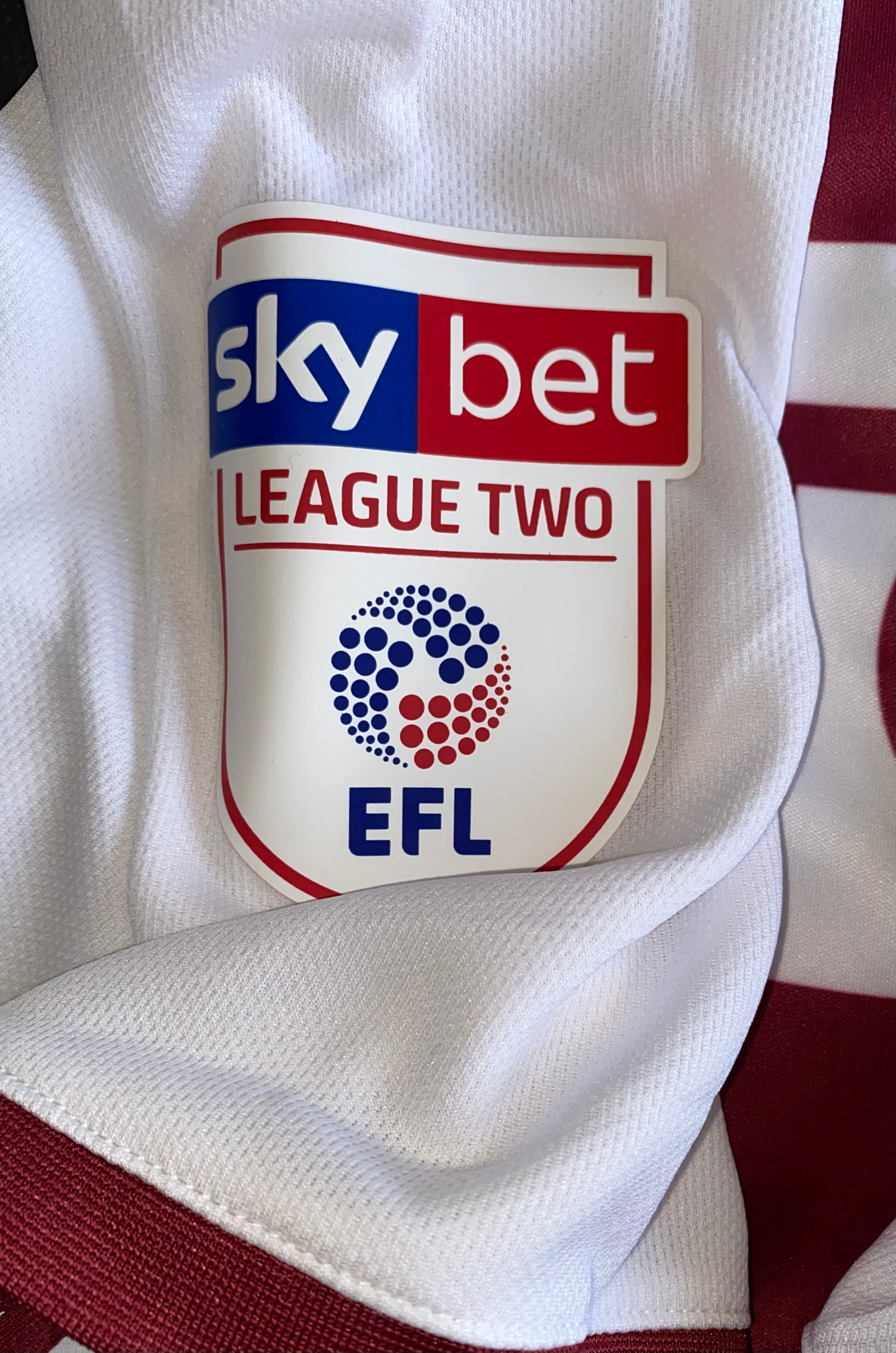 2019/20 BRADFORD CITY MATCH WORN AWAY SHIRT (McCARTEN #14)