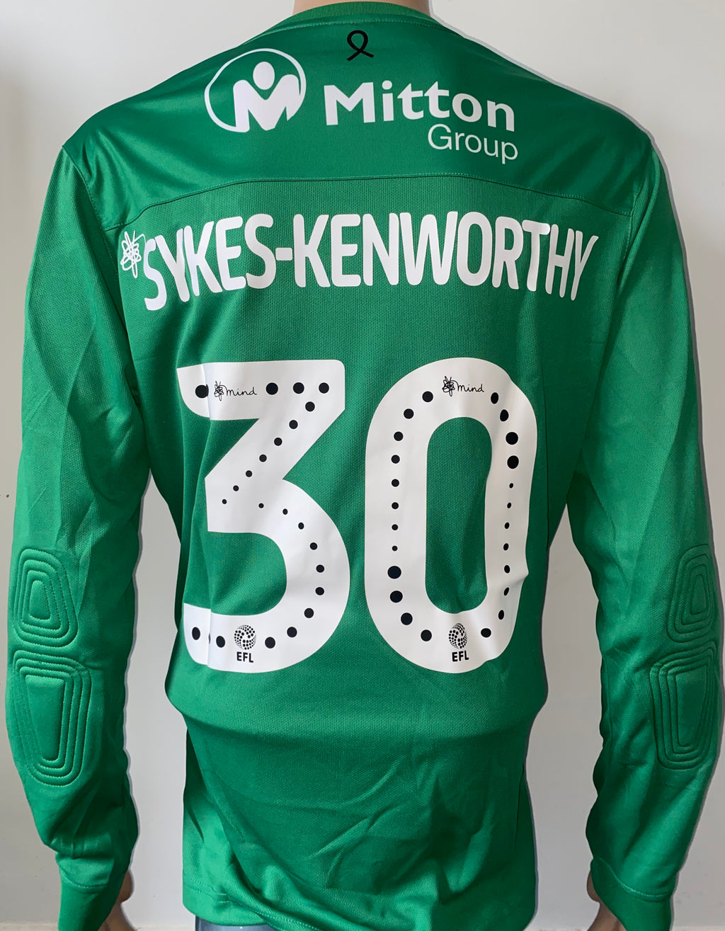 2019/20 BRADFORD CITY MATCH WORN HOME SHIRT (SYKES-KENWORTHY #30)