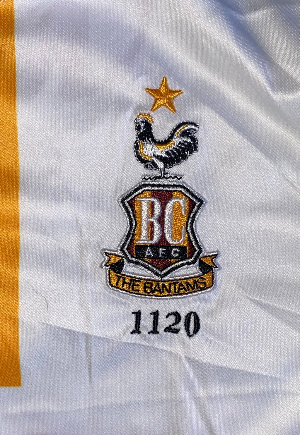2019/20 BRADFORD CITY MATCH WORN AWAY SHIRT (DEVITT #27)