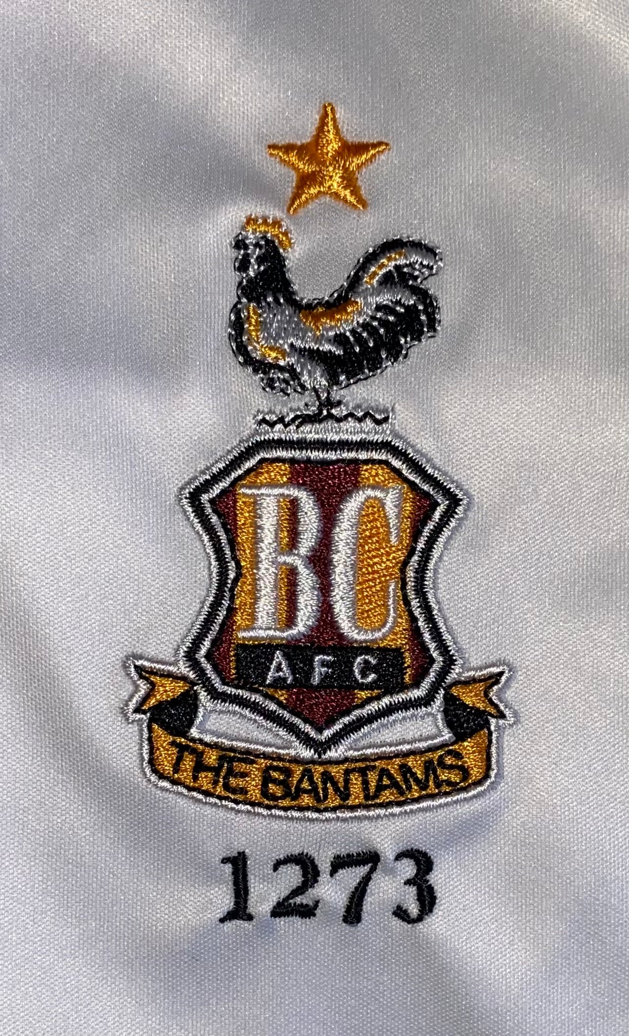 2019/20 BRADFORD CITY MATCH WORN AWAY SHIRT (ANDERSON 18)