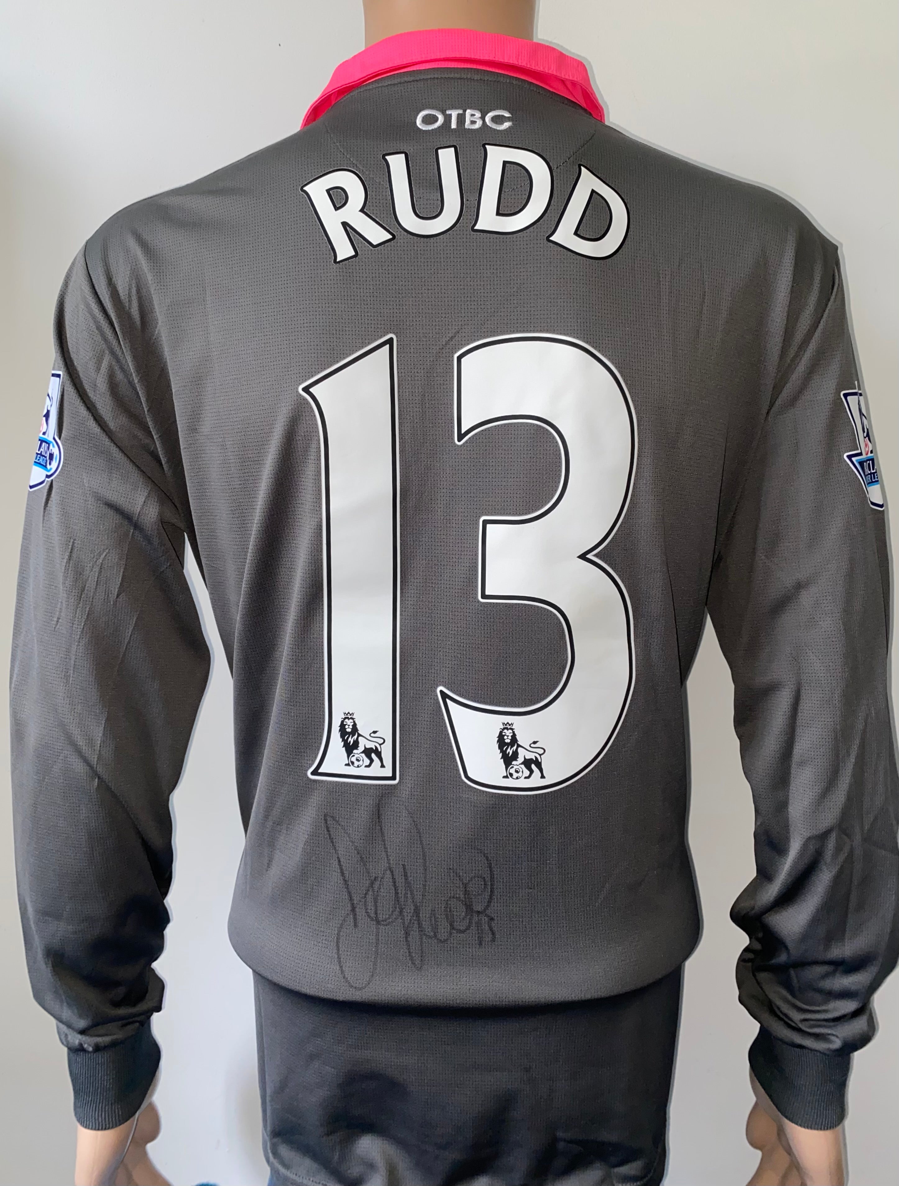 2015/16 NORWICH CITY MATCH ISSUE GOALKEEPERS SHIRT (RUDD #13)