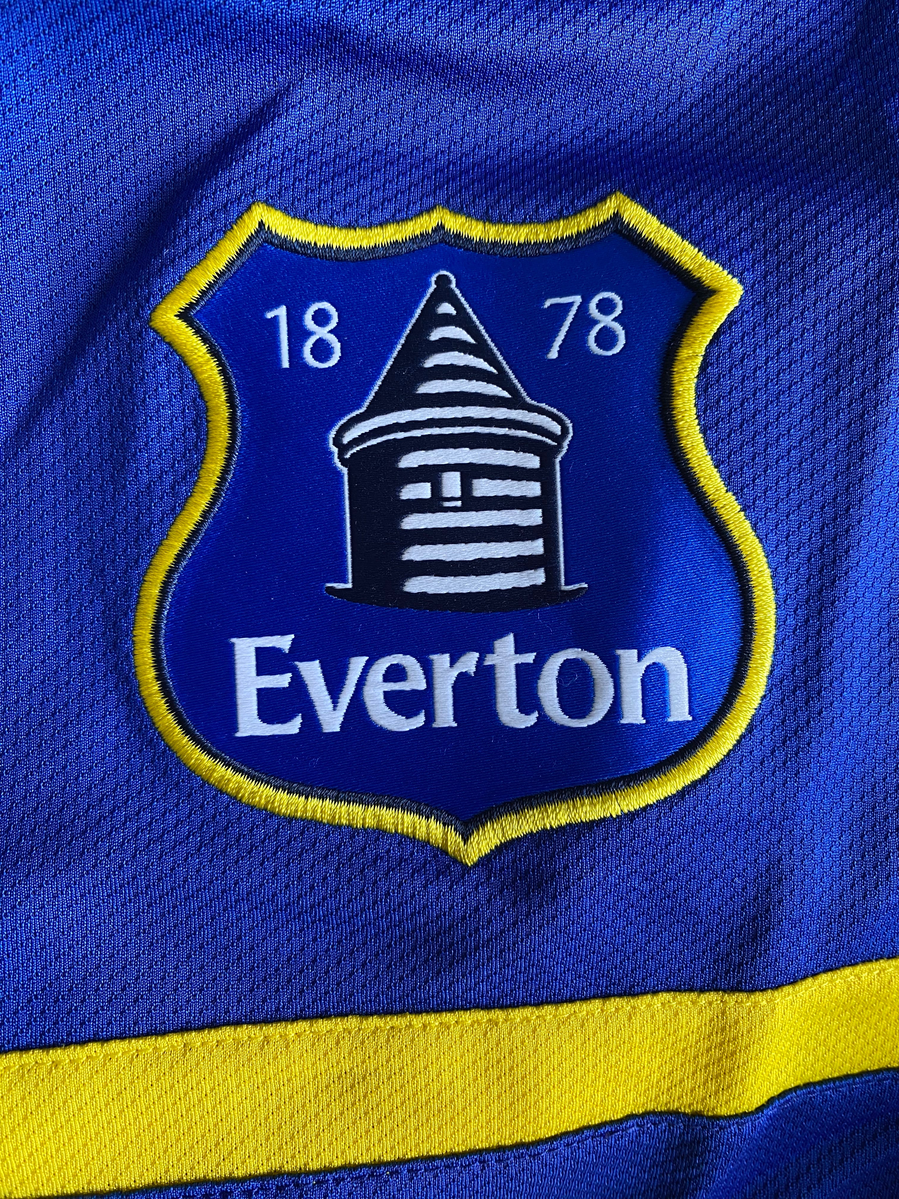 2013/14 EVERTON MATCH ISSUE AWAY SHIRT (STONES #28)