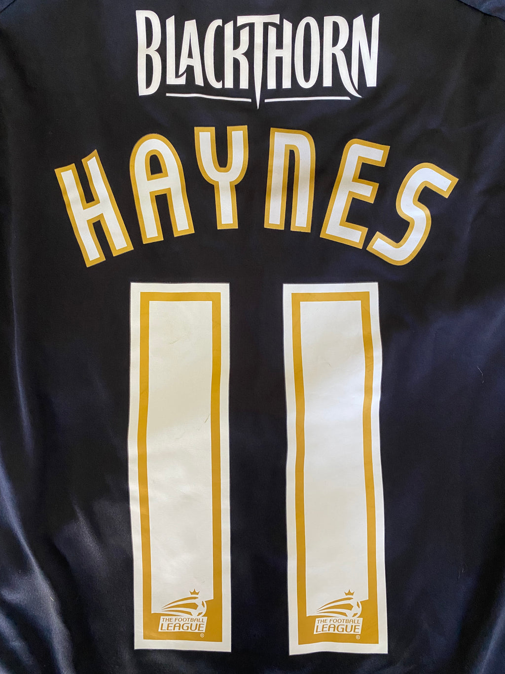2010/11 MATCH WORN AND SIGNED BRISTOL CITY THIRD SHIRT (HAYNES #11)
