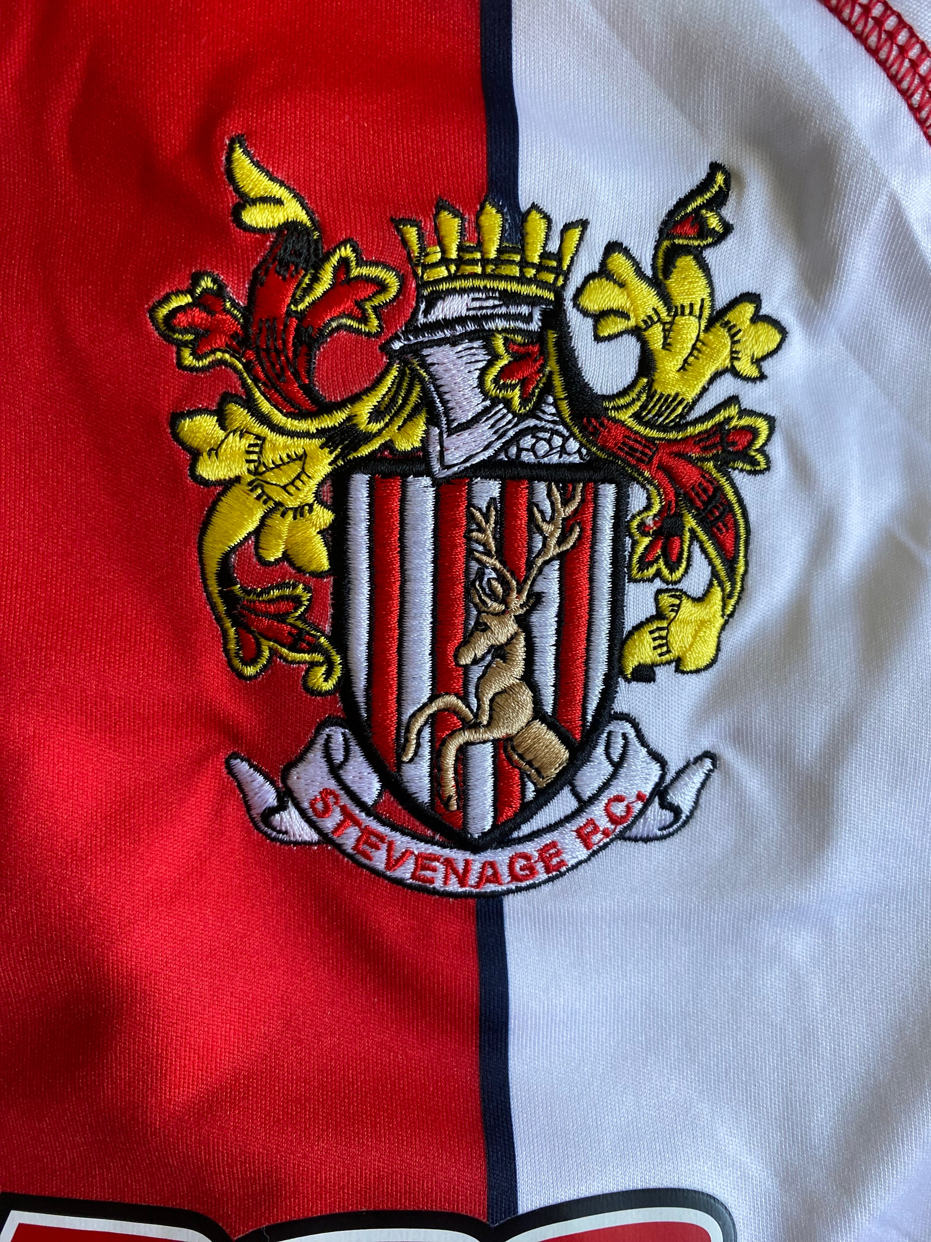 2014/15 STEVENAGE BOROUGH MATCH WORN HOME SHIRT (CALCUTT #15)