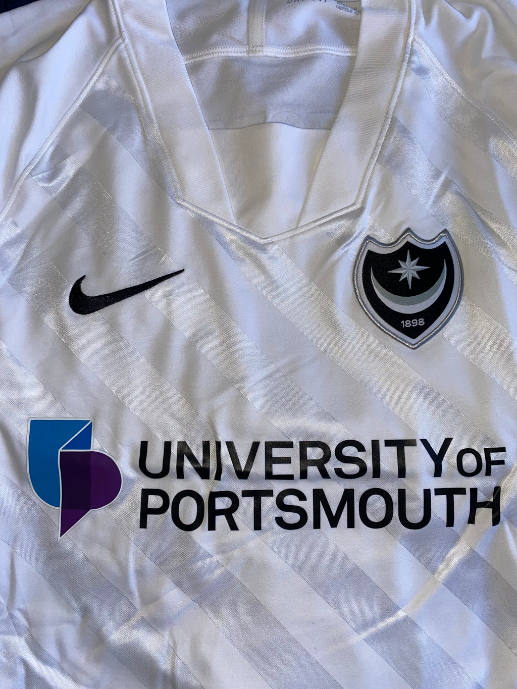 2020/21 PORTSMOUTH MATCH WORN AWAY SHIRT (DOWNING #5 CARABAO CUP V BRIGHTON & HA)