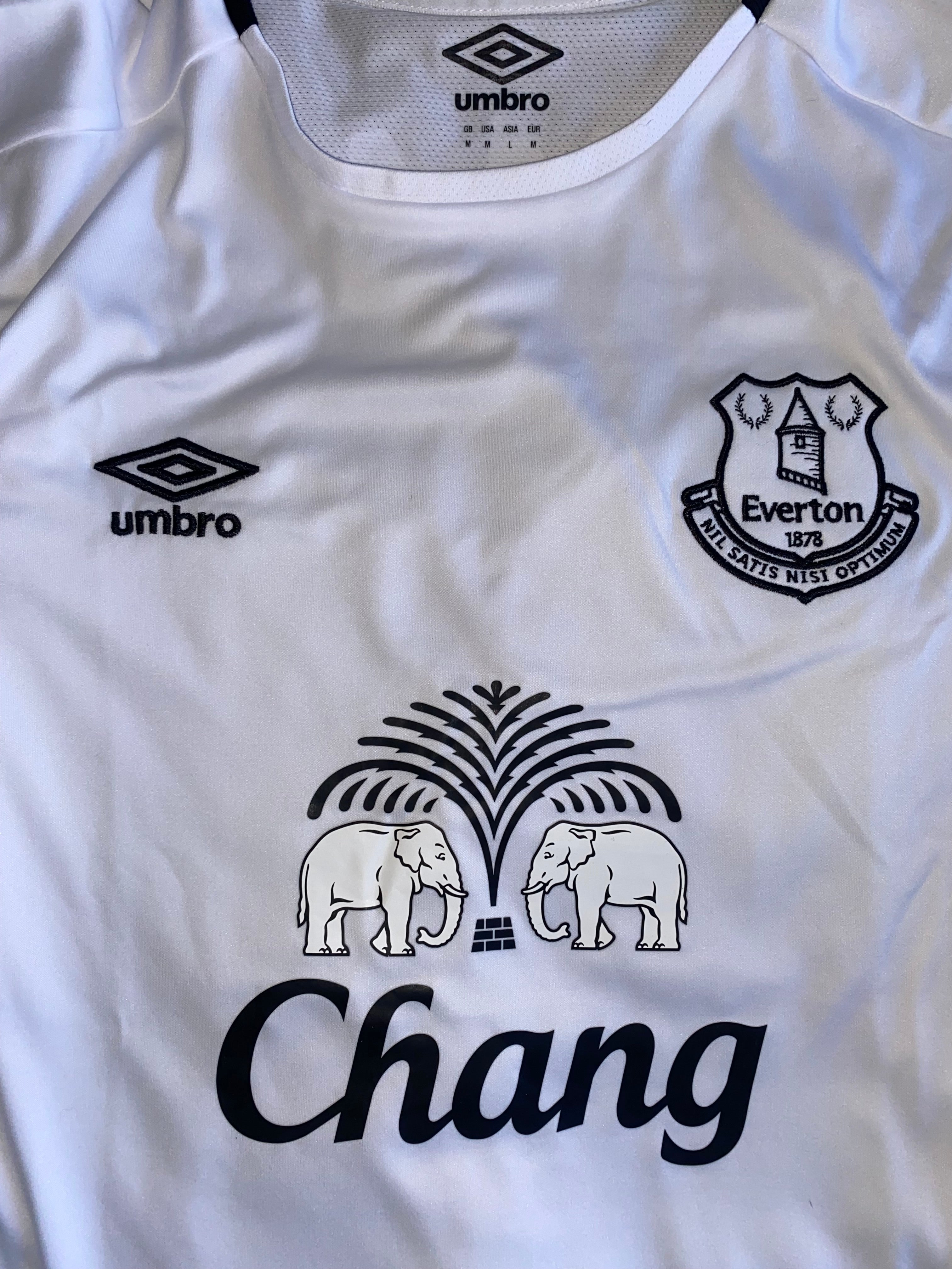 2015/16 EVERTON UMBRO AWAY MATCH ISSUE SHIRT (OSMAN #21)