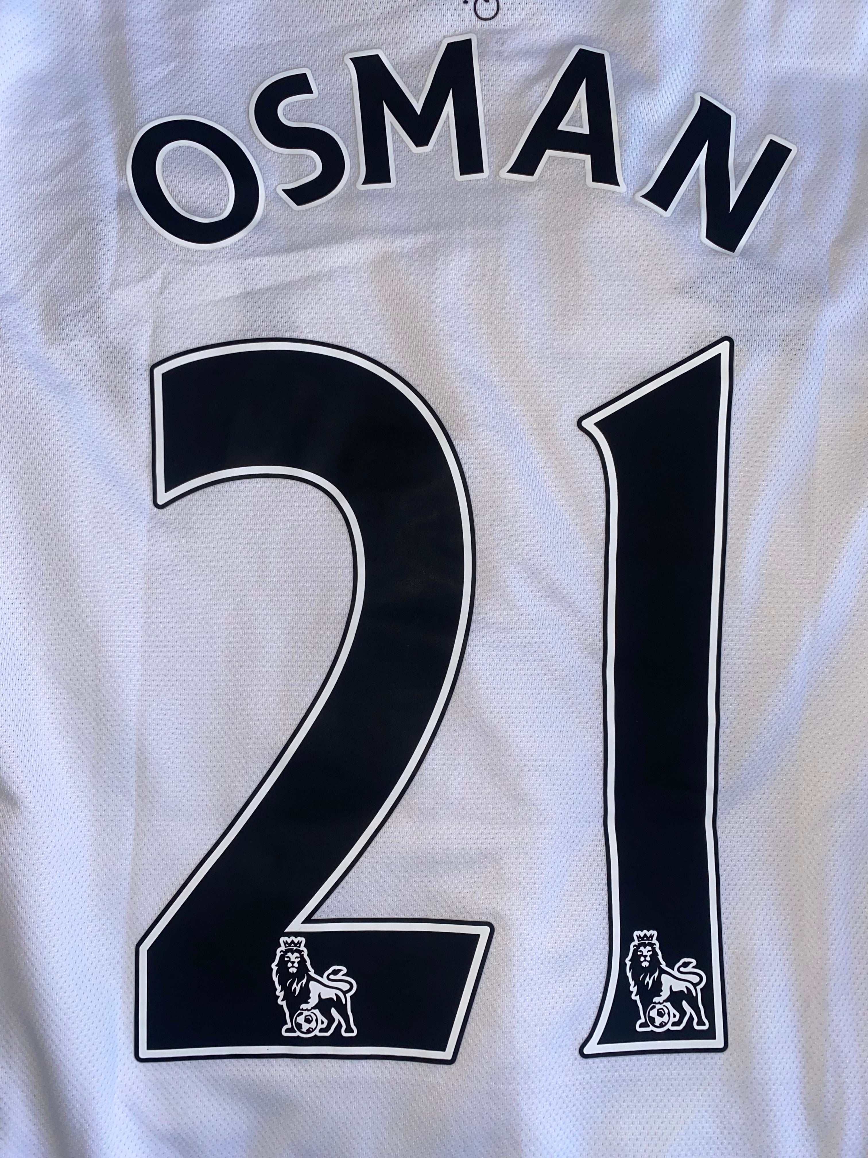 2015/16 EVERTON UMBRO AWAY MATCH ISSUE SHIRT (OSMAN #21)