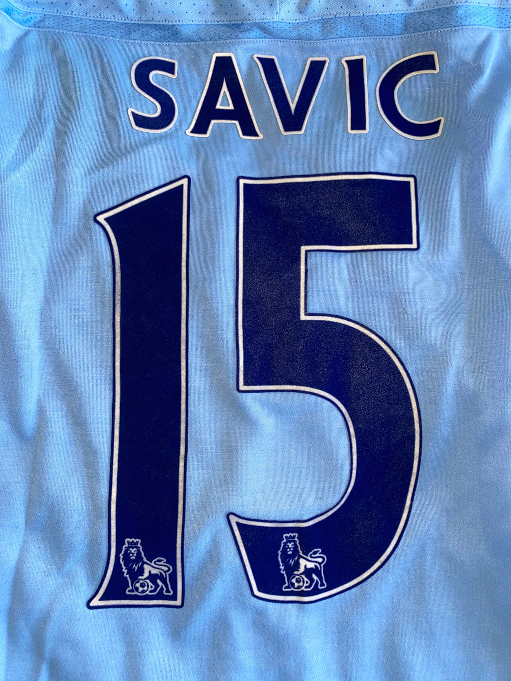 2011/12 MANCHESTER CITY MATCH ISSUE HOME SHIRT (SAVIC #15)