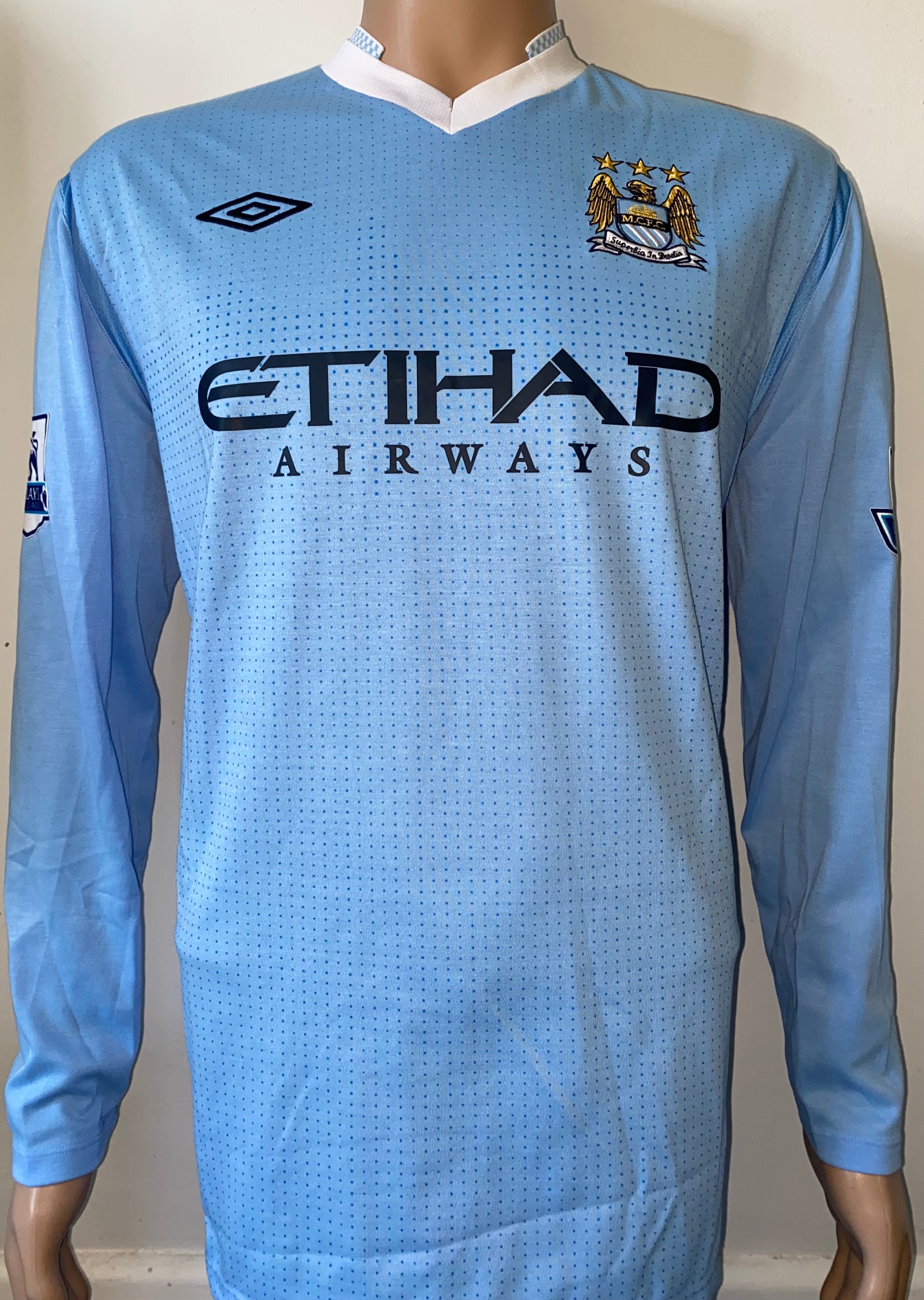 2011/12 MANCHESTER CITY MATCH ISSUE HOME SHIRT (SAVIC #15)