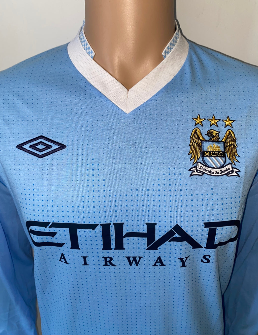 2011/12 MANCHESTER CITY MATCH ISSUE HOME SHIRT (SAVIC #15)