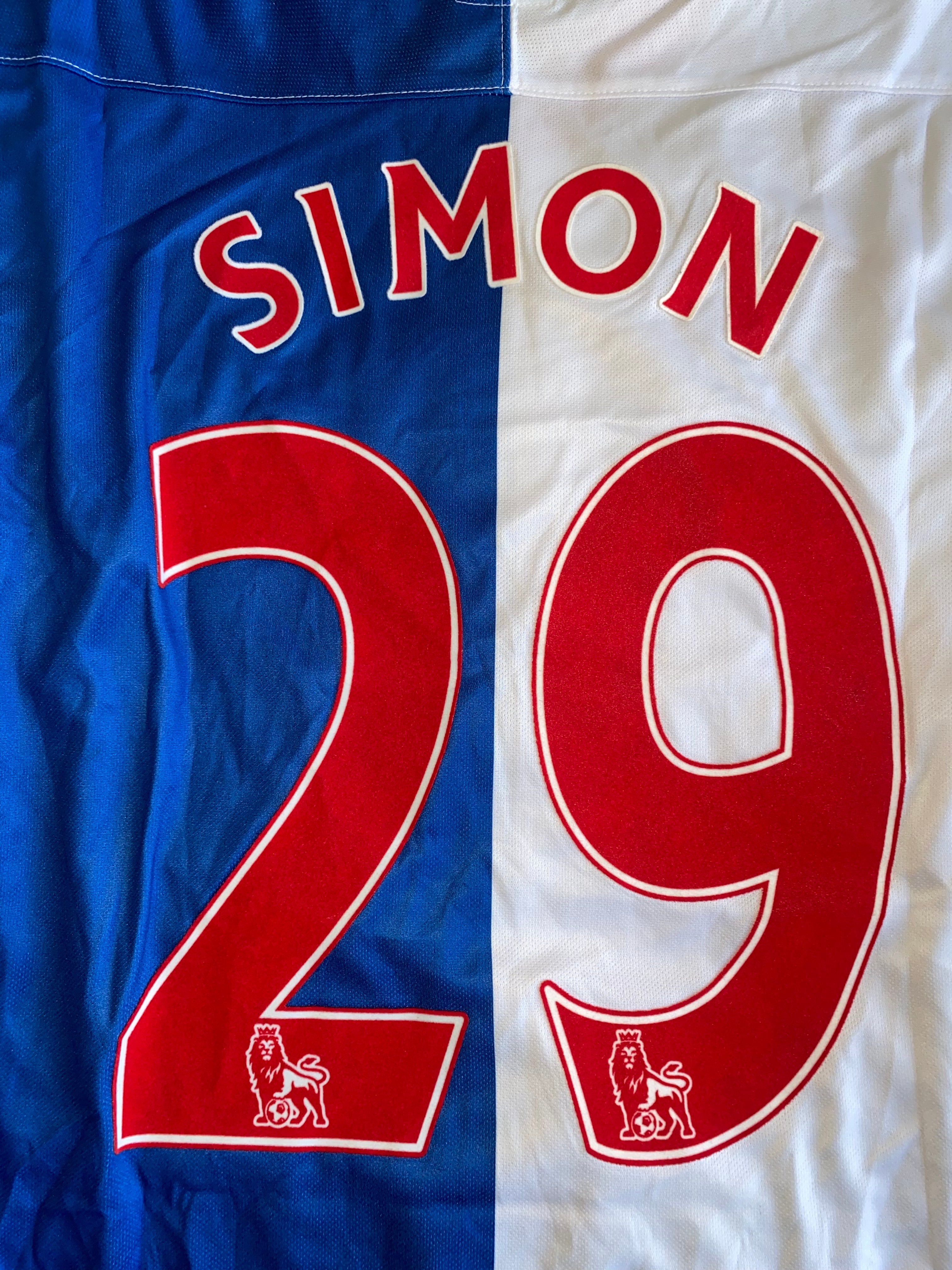 2011/12 BLACKBURN ROVERS MATCH WORN AWAY SHIRT (SIMON VUKCEVIC #29)