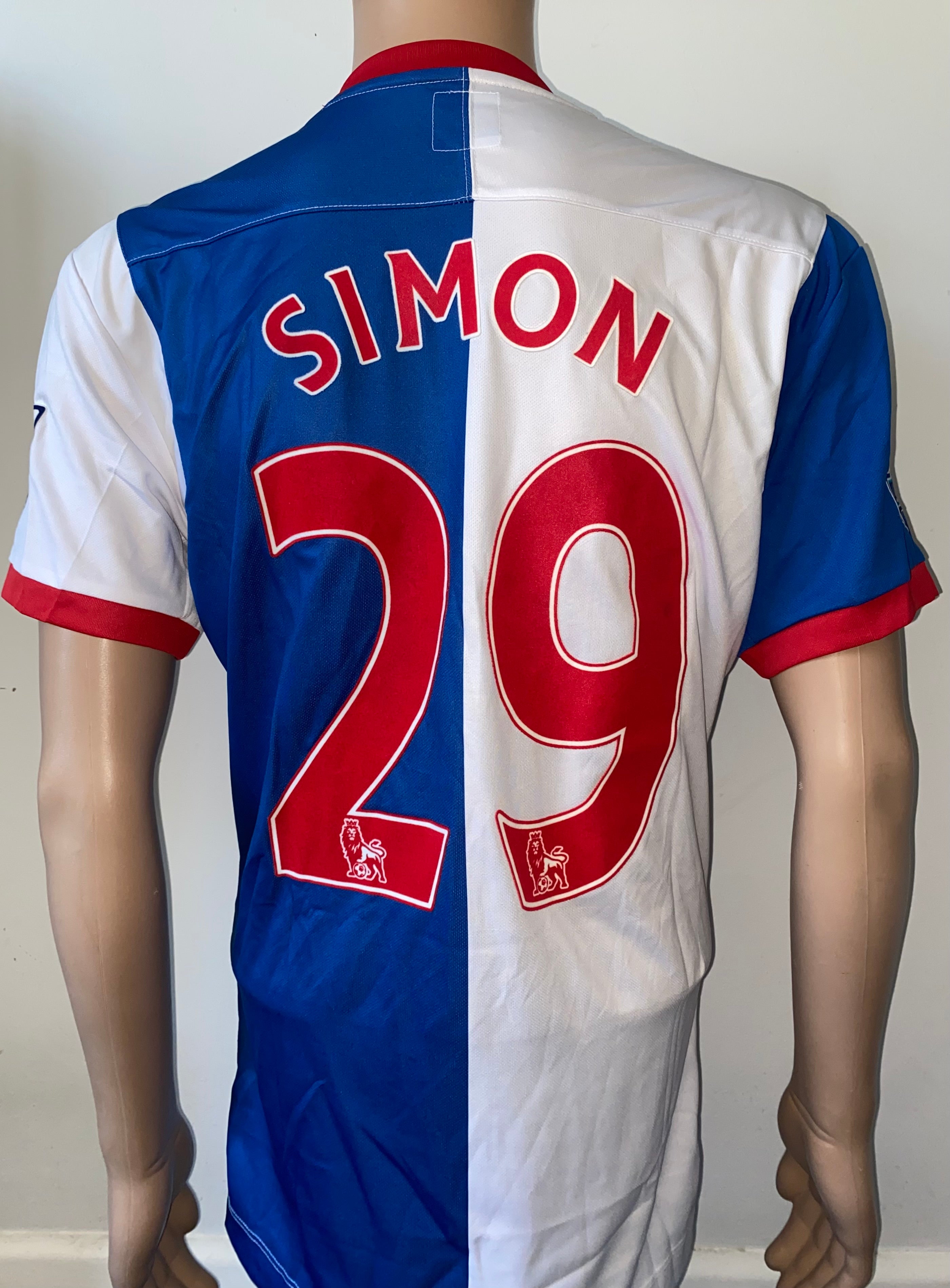 2011/12 BLACKBURN ROVERS MATCH WORN AWAY SHIRT (SIMON VUKCEVIC #29)