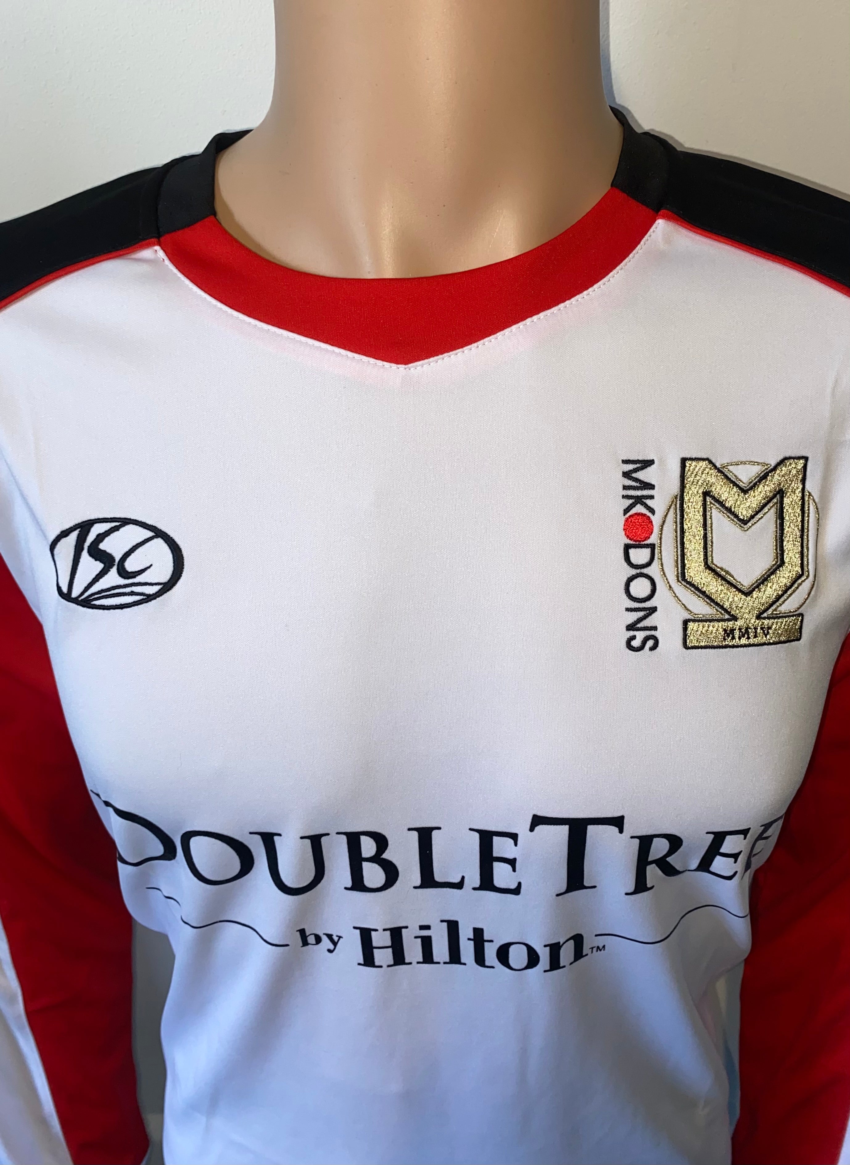 2010/11 MK DONS MATCH WORN HOME SHIRT (POWELL #27)
