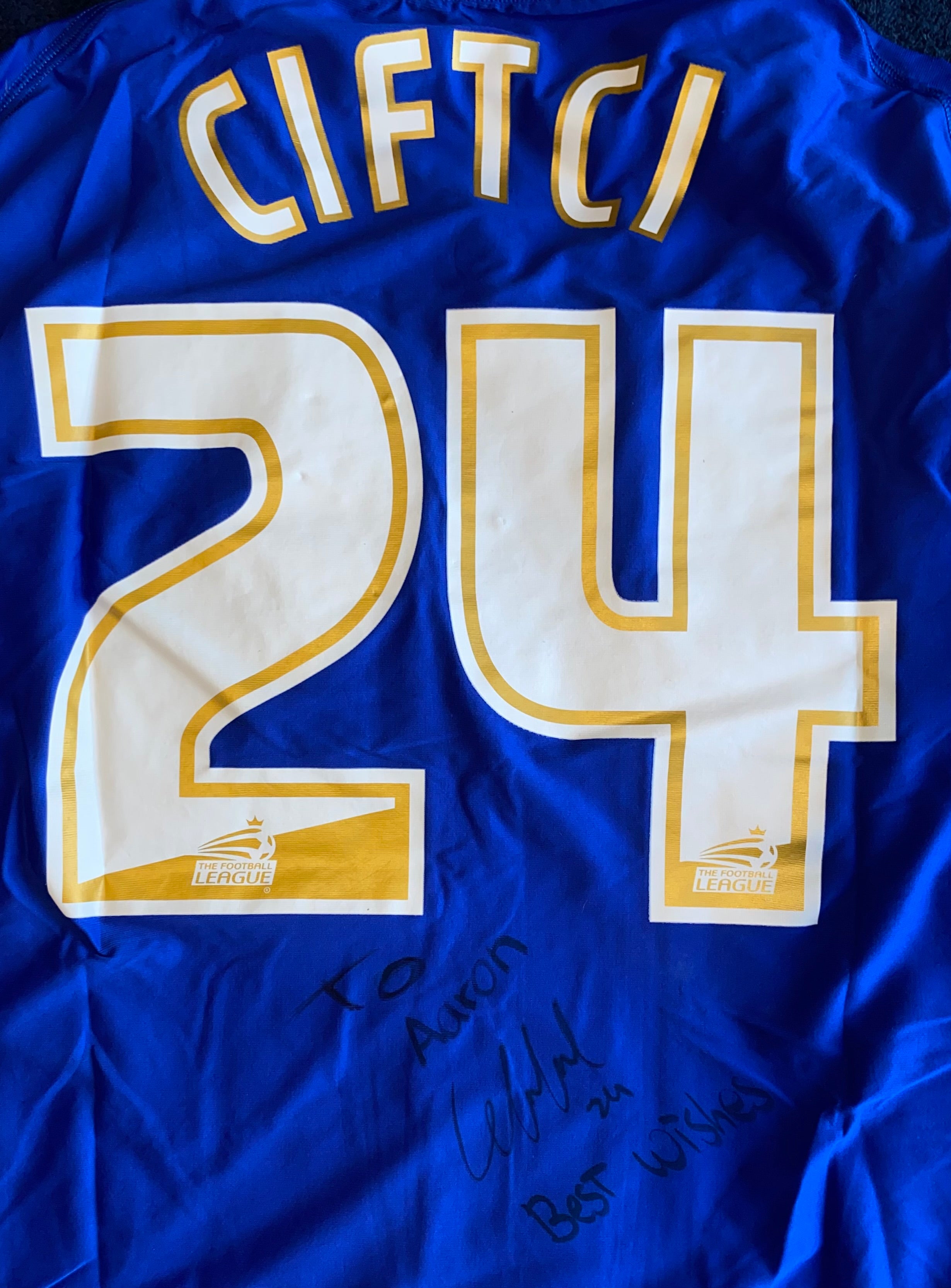 2010/11 PORTSMOUTH MATCH WORN HOME SHIRT (CIFTCI #24)