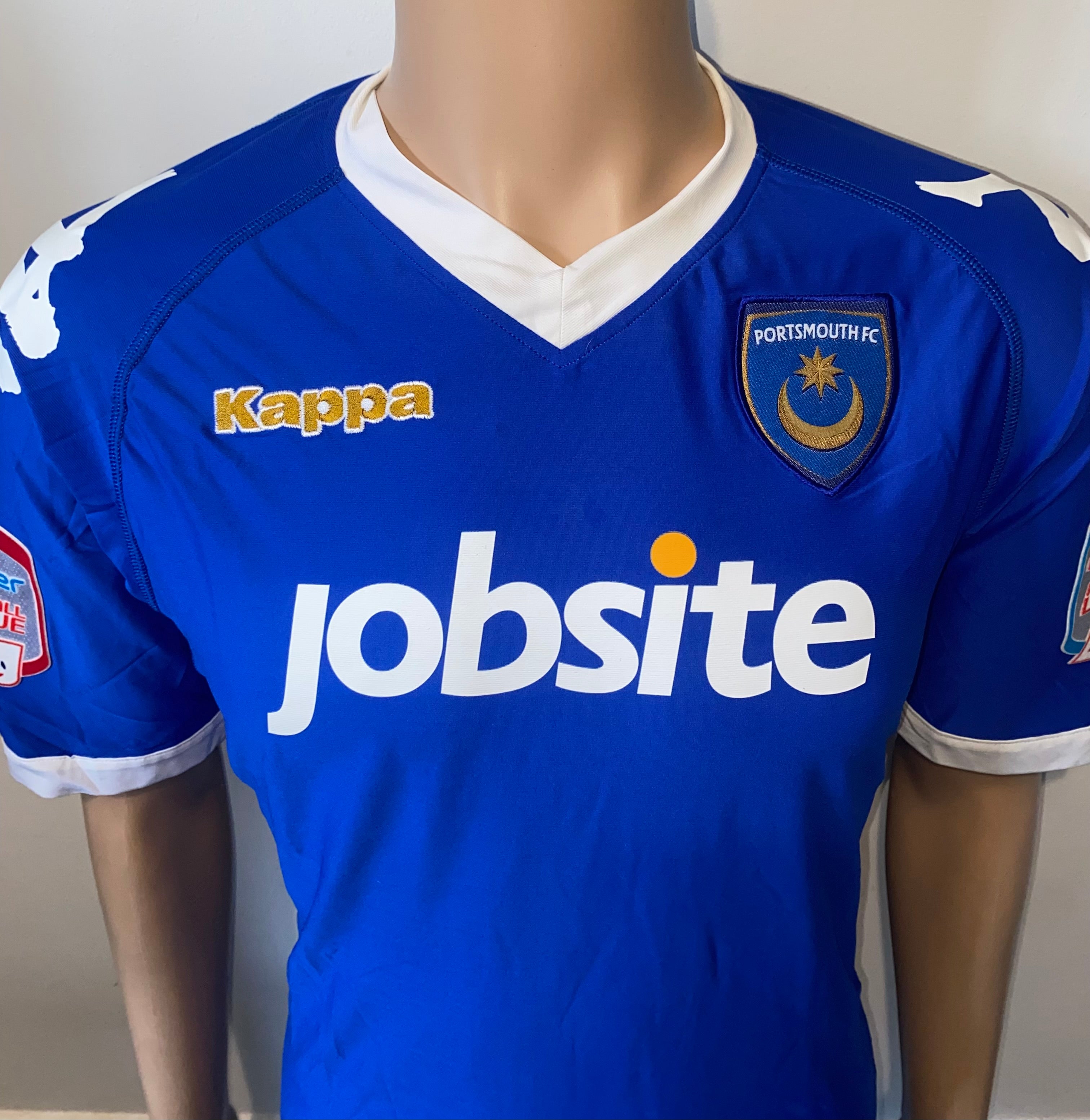 2010/11 PORTSMOUTH MATCH WORN HOME SHIRT (CIFTCI #24)