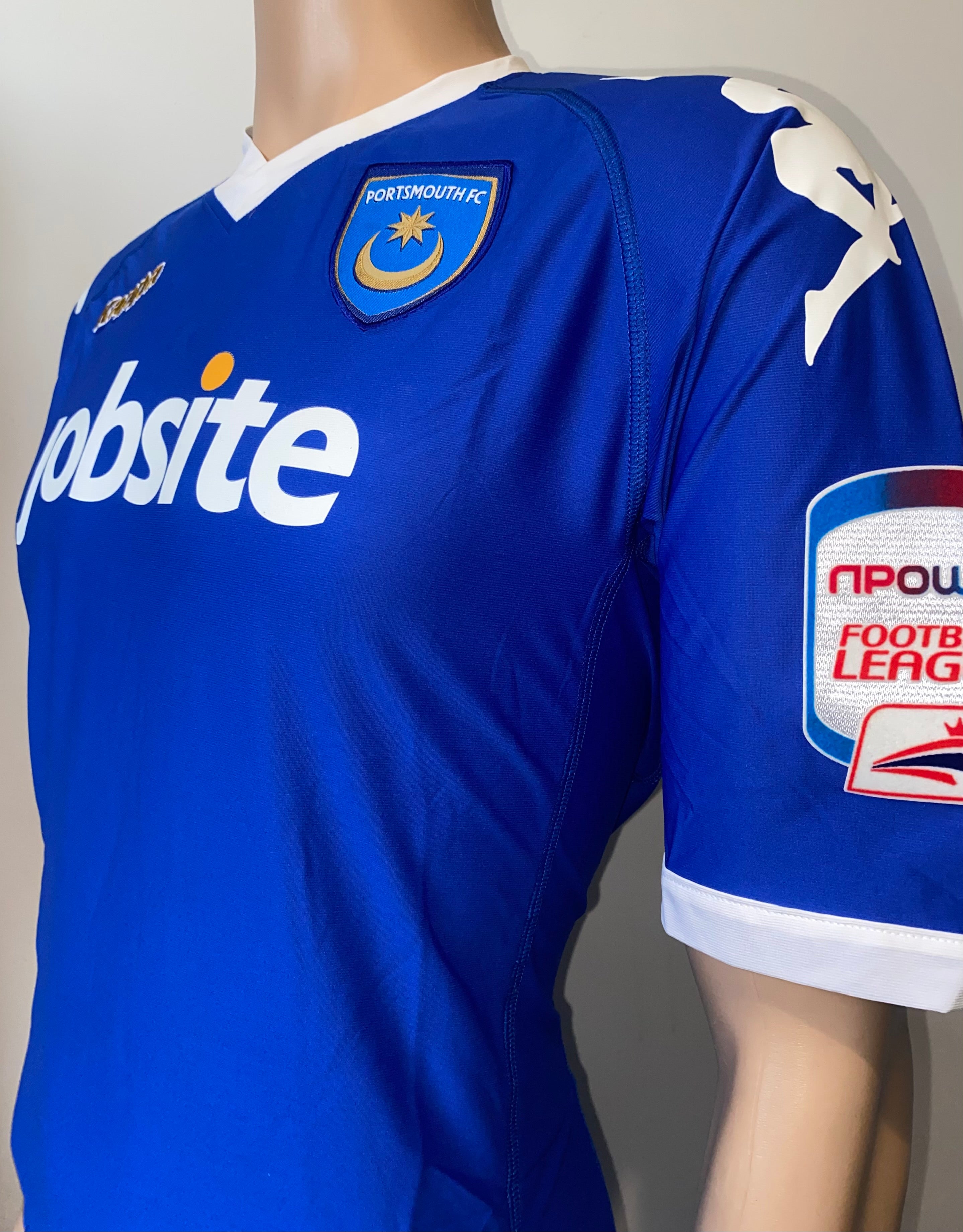 2010/11 PORTSMOUTH MATCH WORN HOME SHIRT (CIFTCI #24)